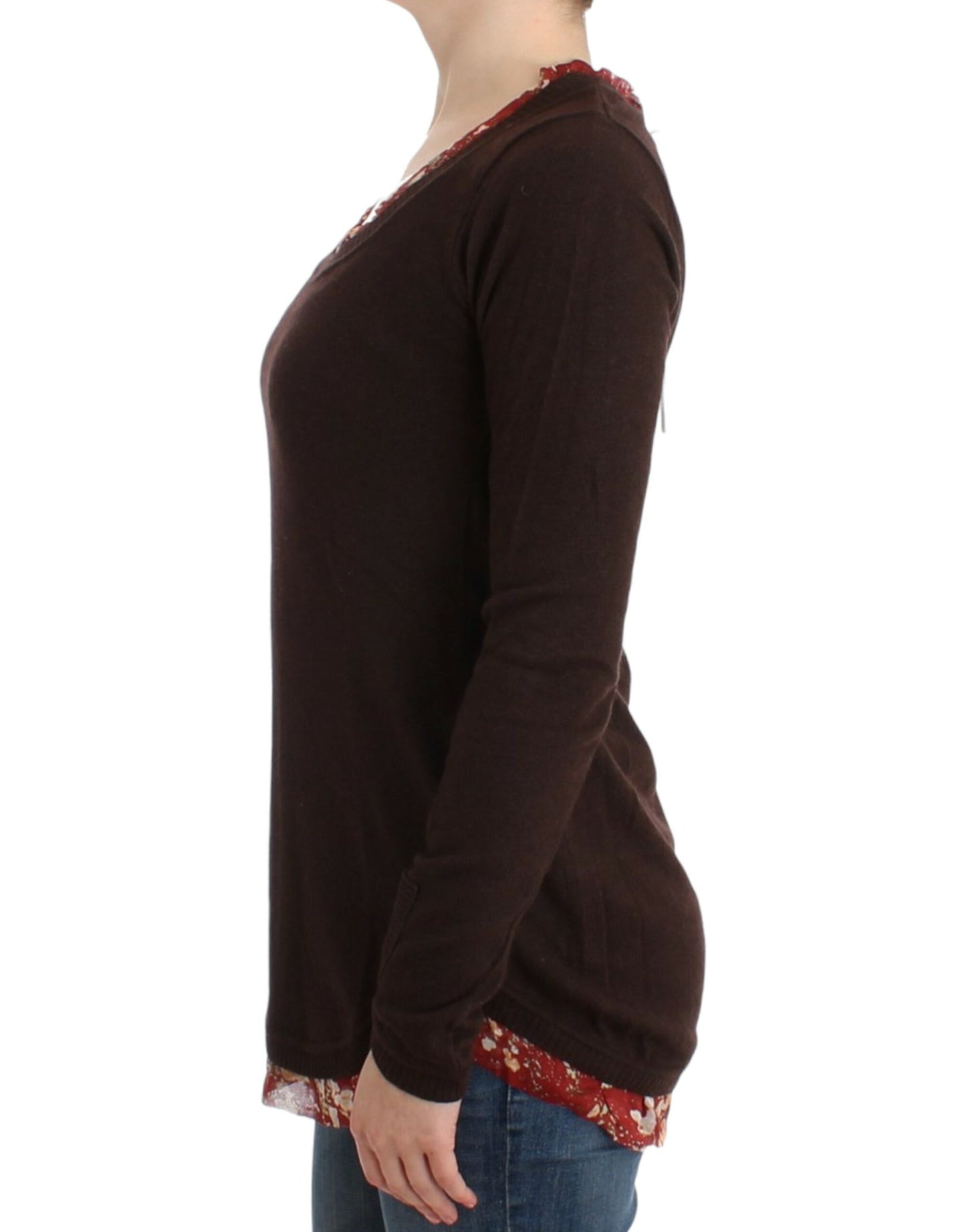 Cavalli Brown crewneck sweater Cavalli