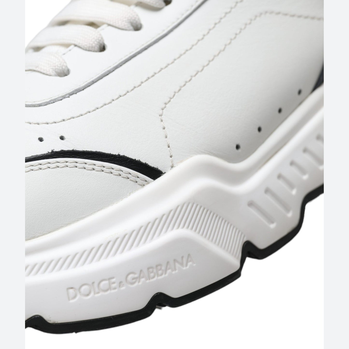 Dolce & Gabbana White Black Low Top Daymaster Sneakers Shoes Dolce & Gabbana