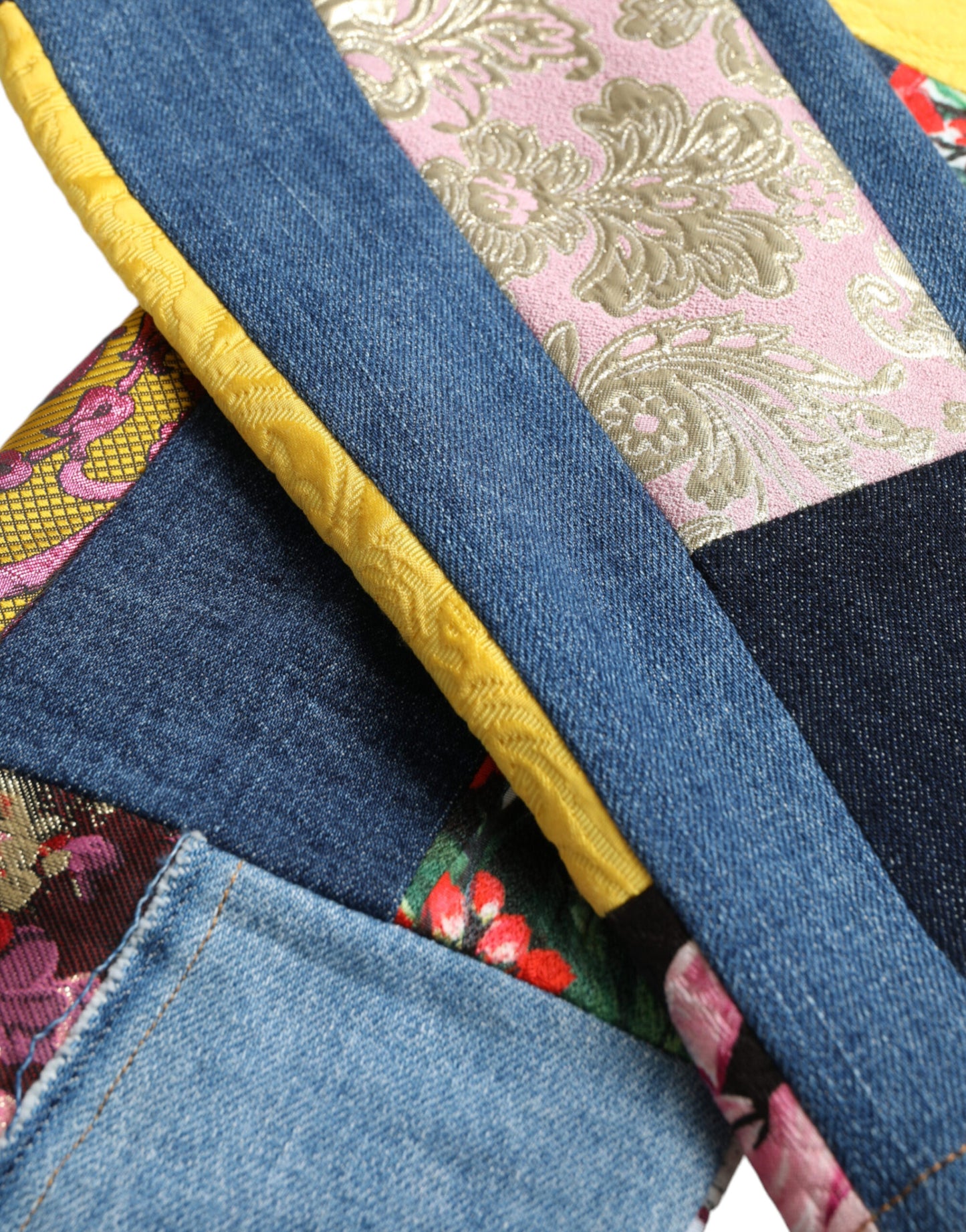 Dolce & Gabbana Multicolor Patchwork GRACE Skinny Denim Jeans Dolce & Gabbana