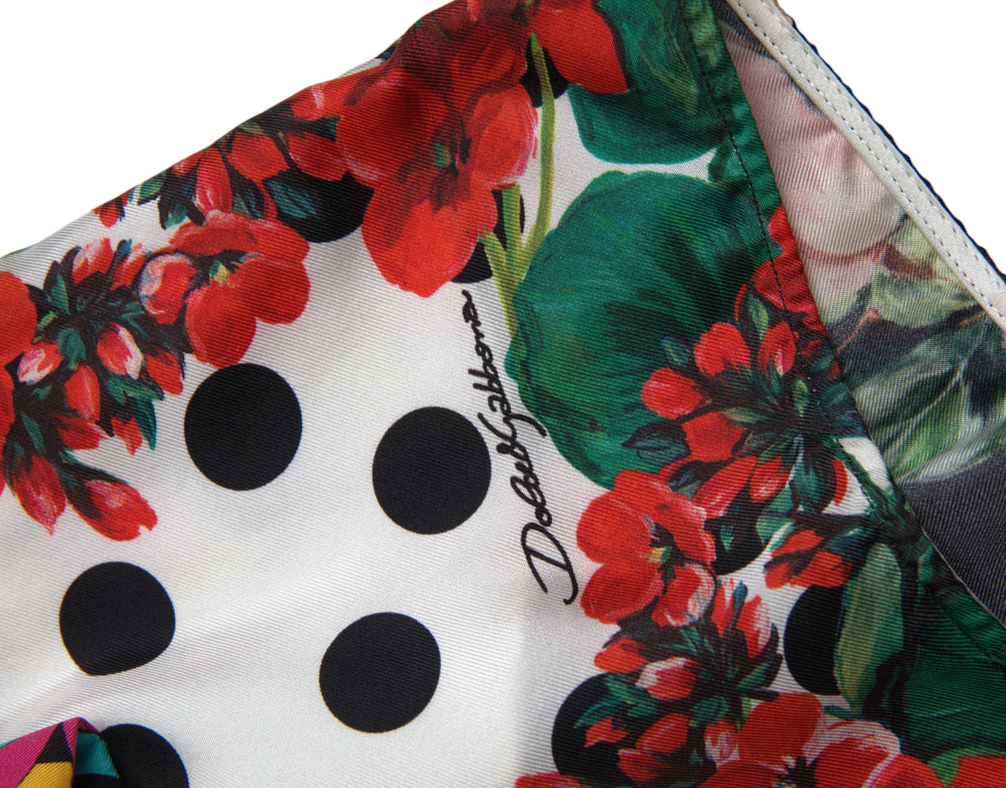Dolce & Gabbana Multicolor Floral Polka Dot Hot Pants Shorts Dolce & Gabbana