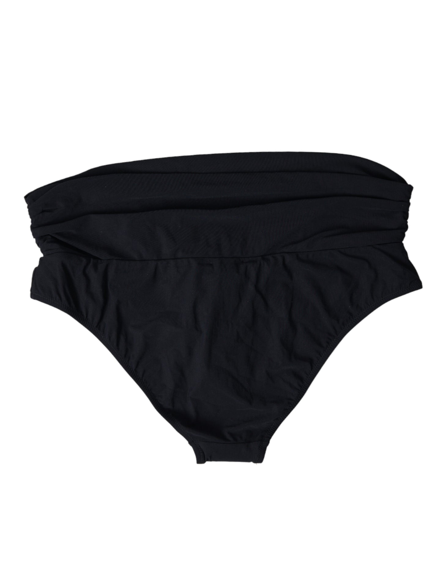 Dolce & Gabbana Black Nylon Stretch Swimwear Slip Bottom Bikini Dolce & Gabbana