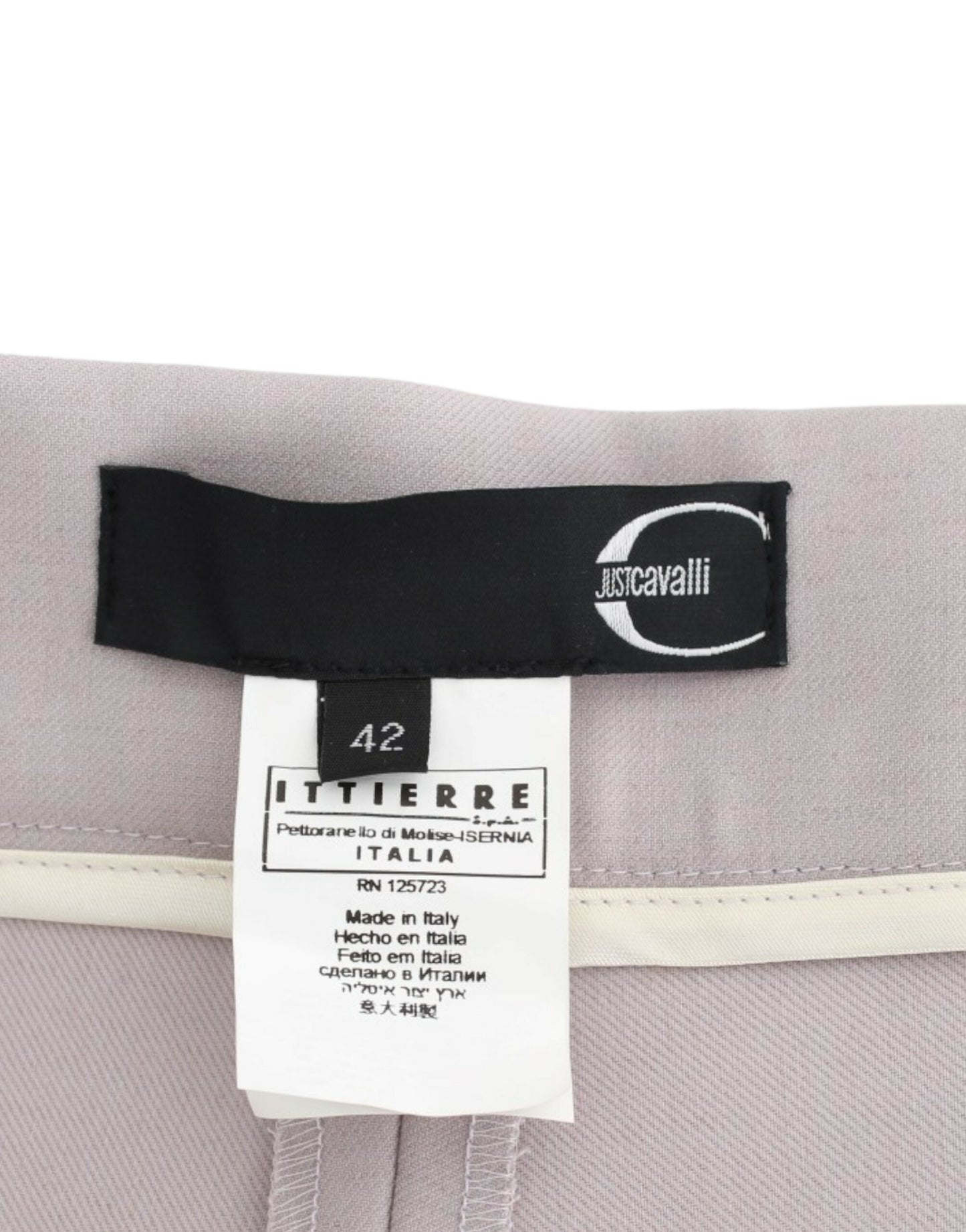 Cavalli Gray high waist pants Cavalli