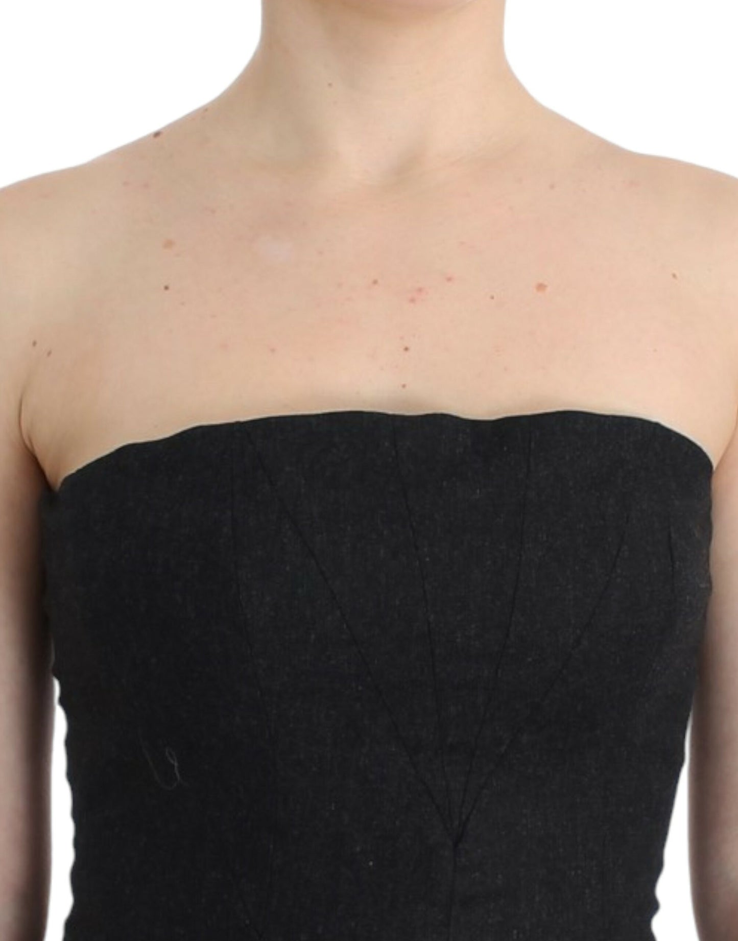 Cavalli Gray strapless dress Cavalli