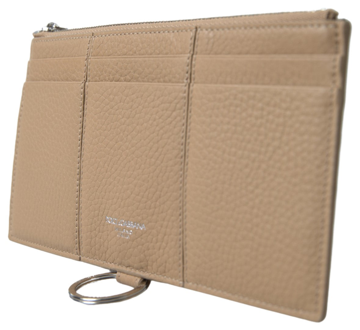 Dolce & Gabbana Beige Leather Shoulder Cardholder Shoulder Strap Wallet Dolce & Gabbana