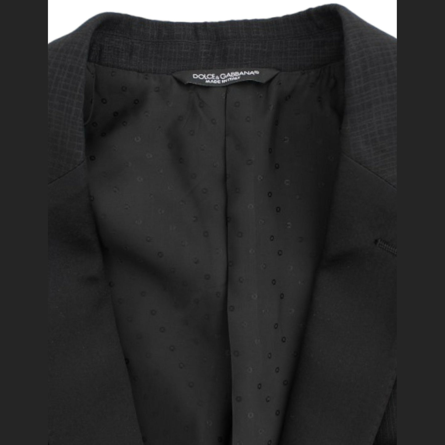 Dolce & Gabbana Black wool MARTINI slim blazer
