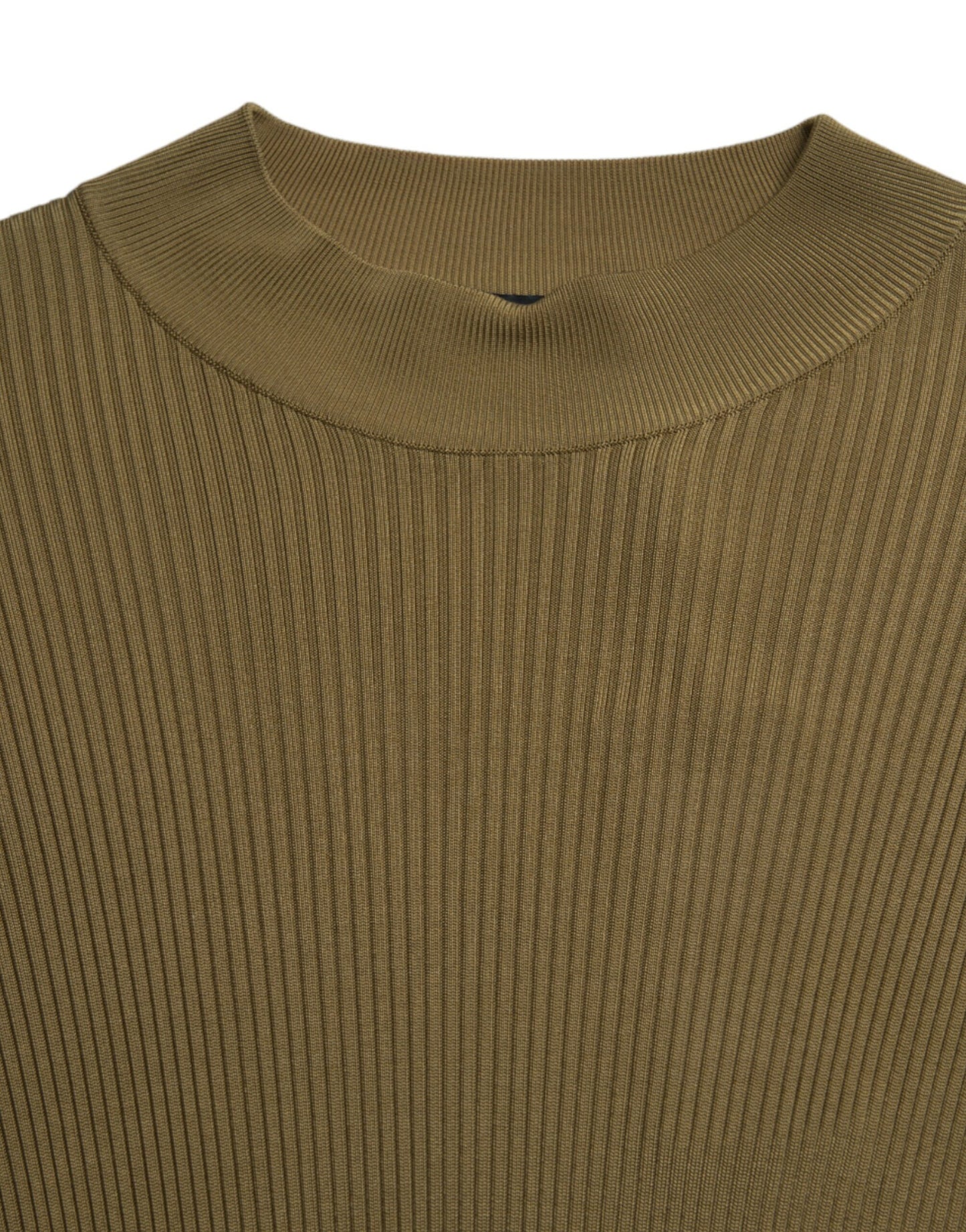 Dolce & Gabbana Army Green Viscose Crewneck Pullover Sweater Dolce & Gabbana