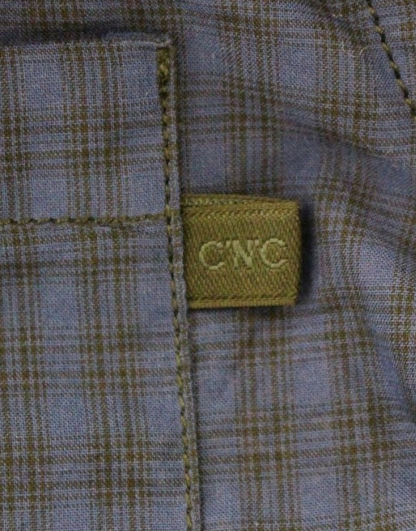 Costume National Blue checkered cotton shirt Costume National
