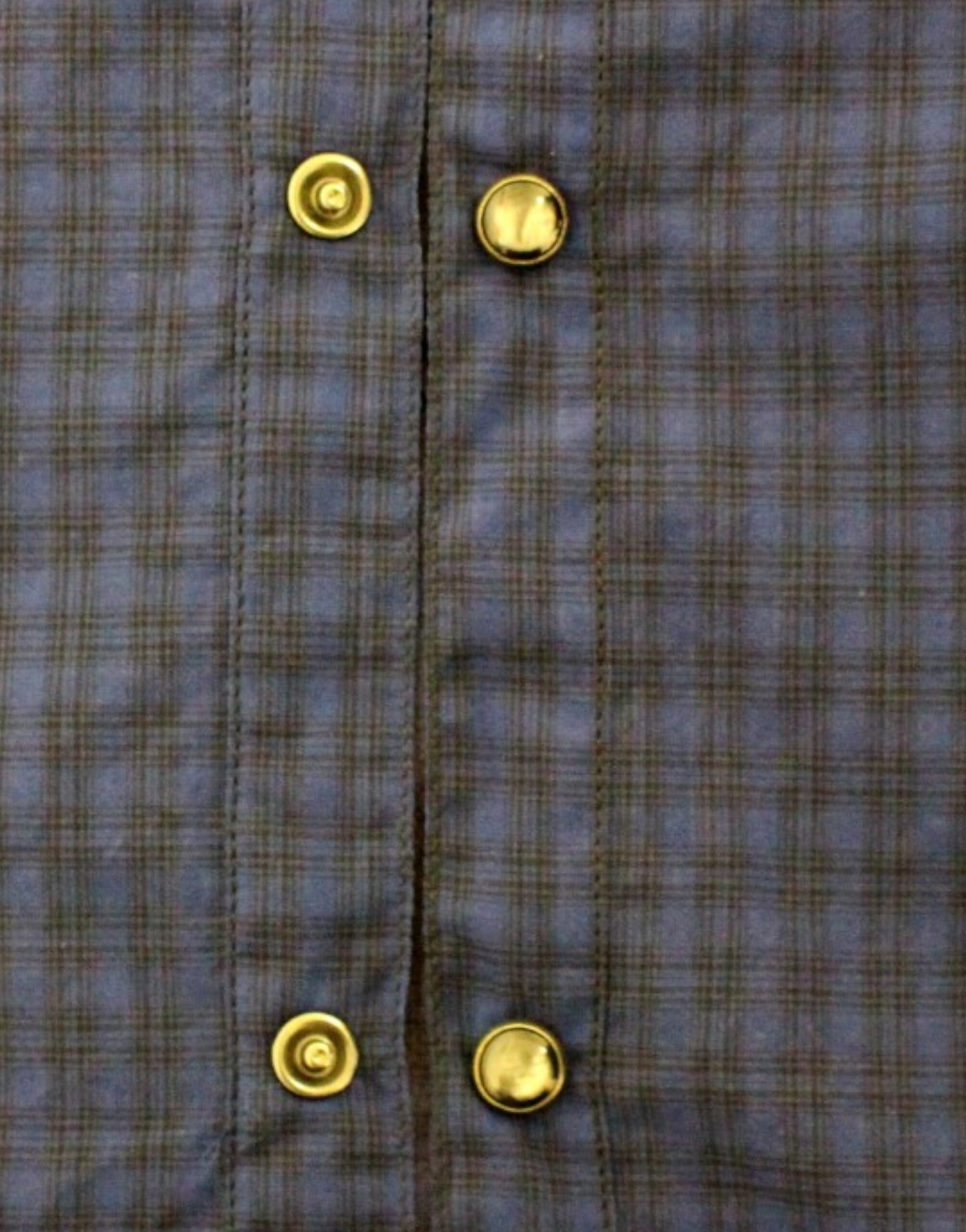 Costume National Blue checkered cotton shirt Costume National