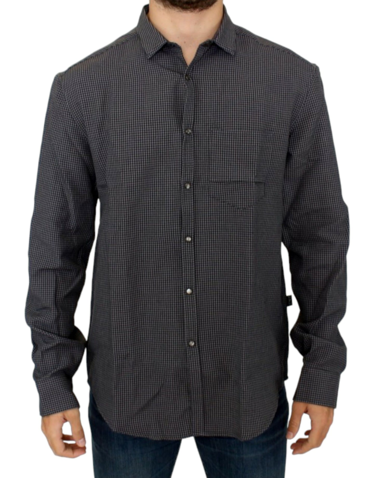 Costume National Gray linen casual shirt Costume National