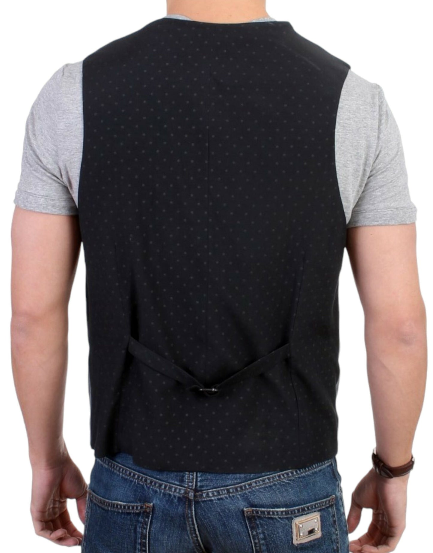 Costume National Gray cotton blend casual vest Costume National