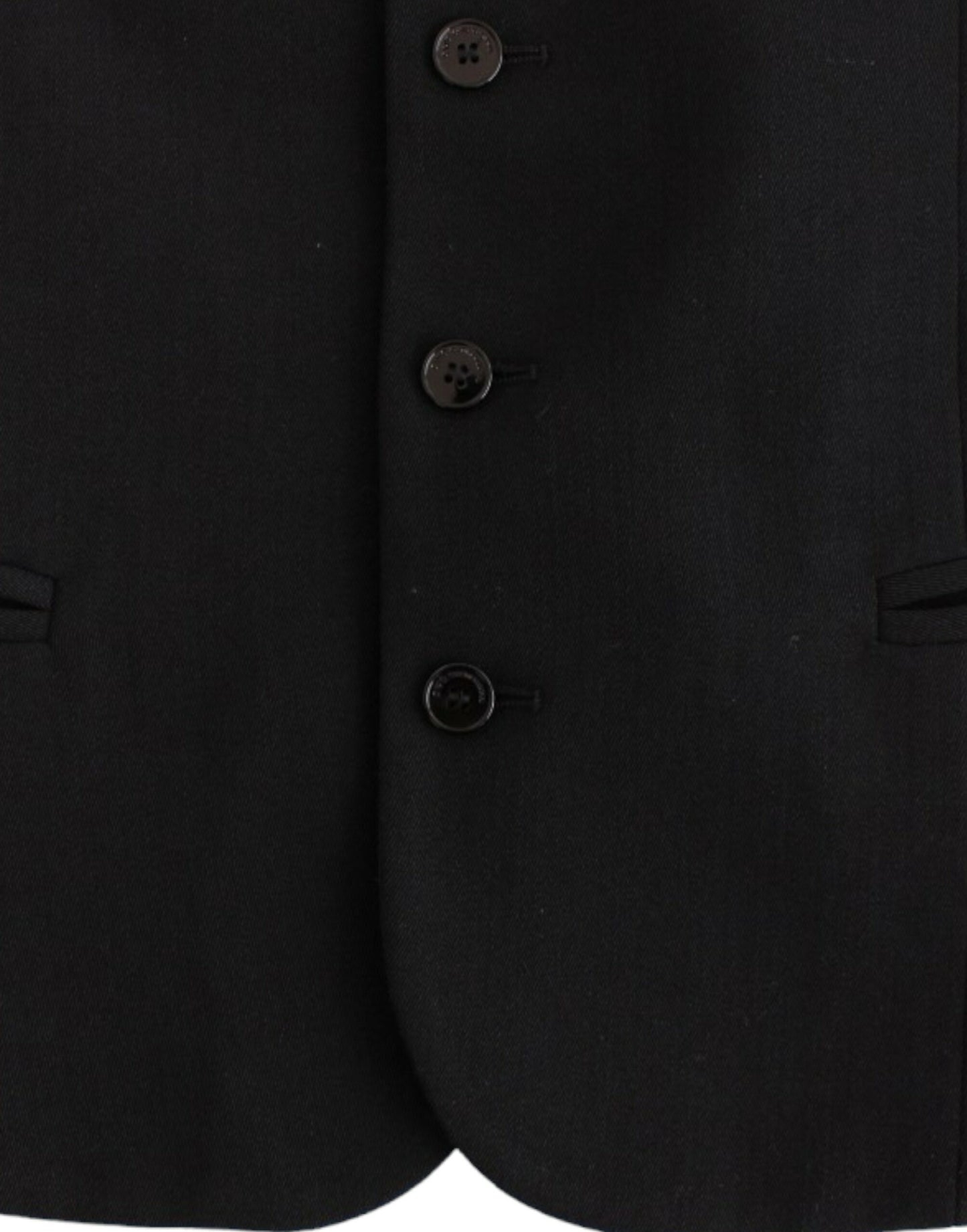 Costume National Black wool blend casual vest Costume National