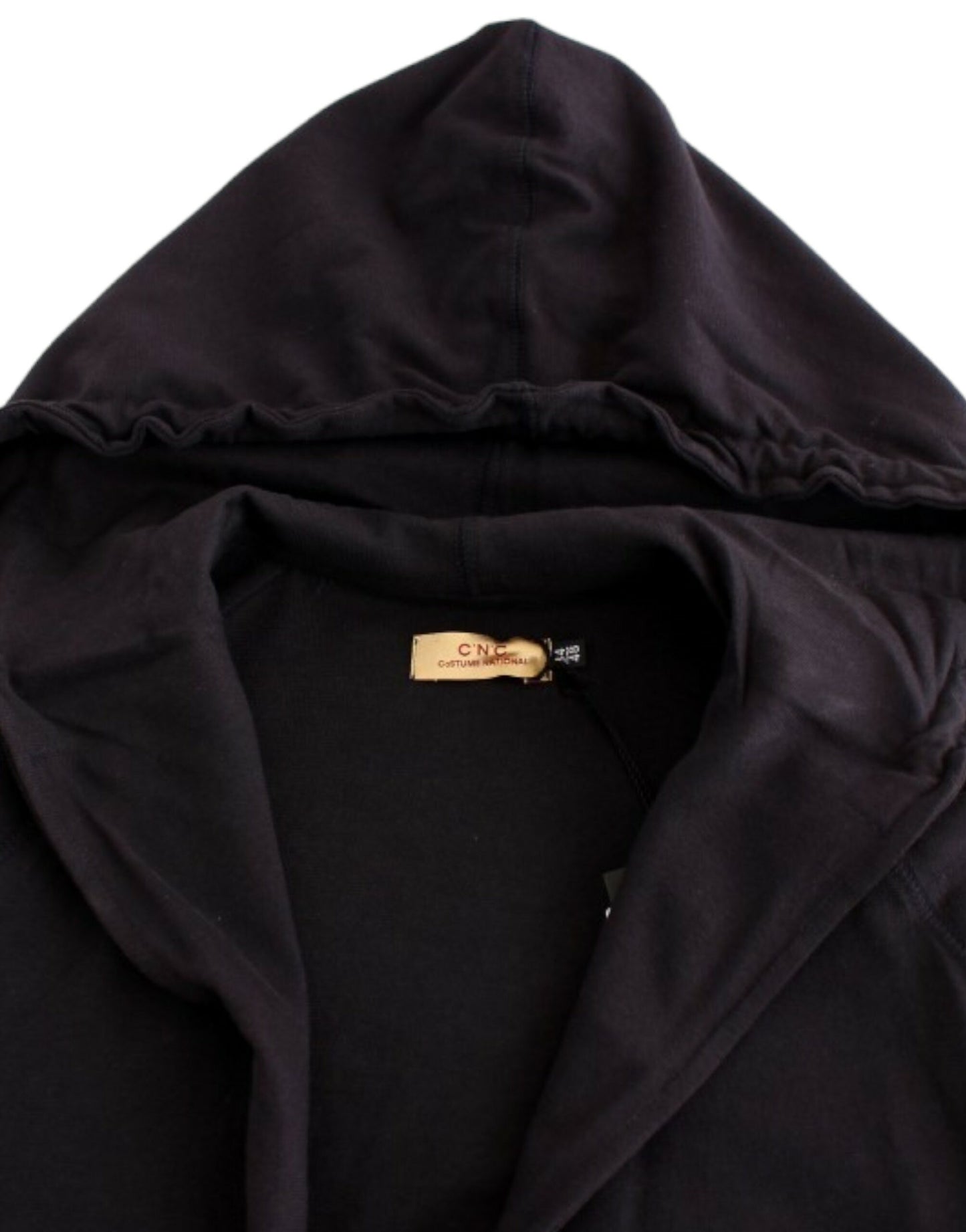Costume National Blue hooded cotton sweater Costume National