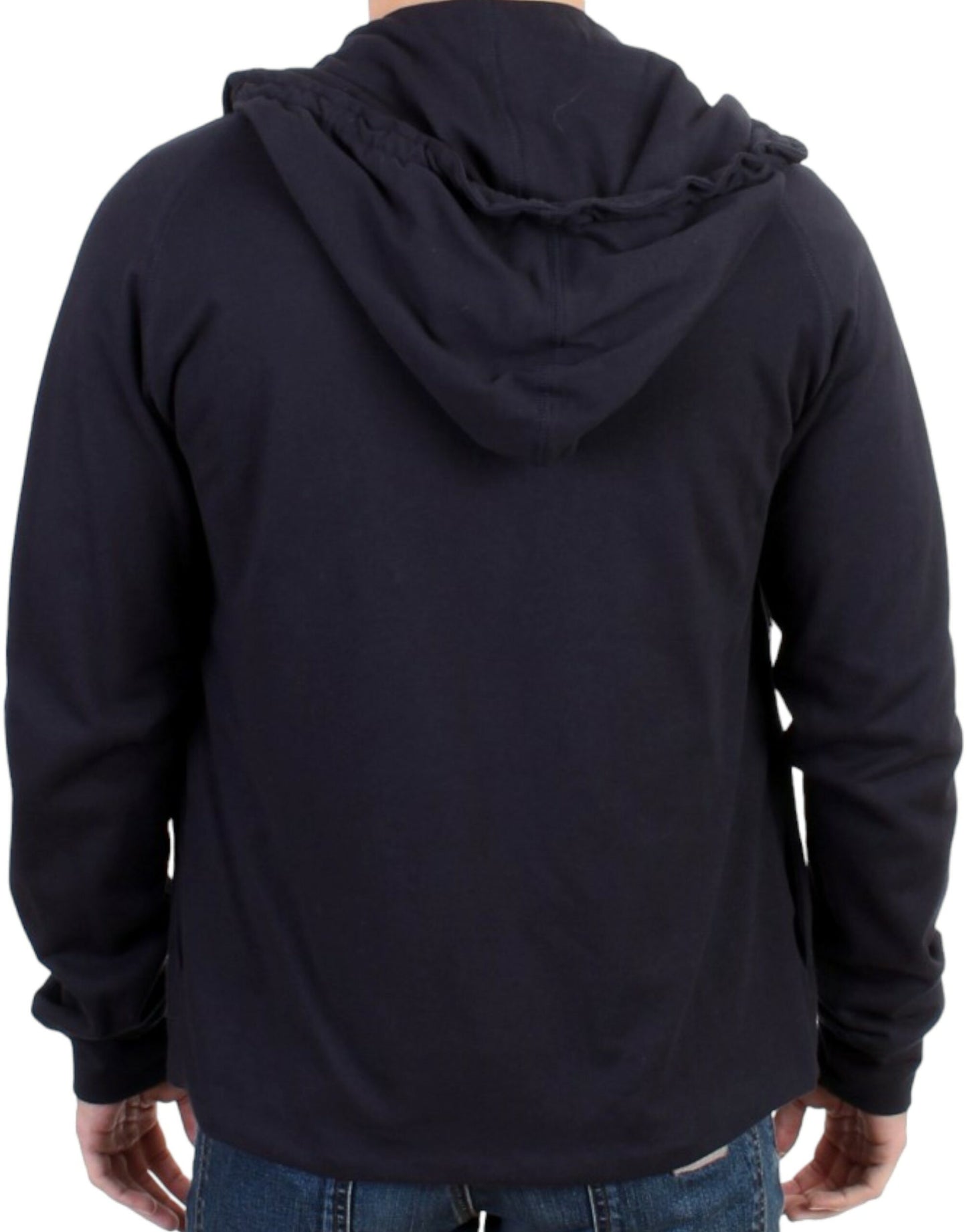 Costume National Blue hooded cotton sweater Costume National