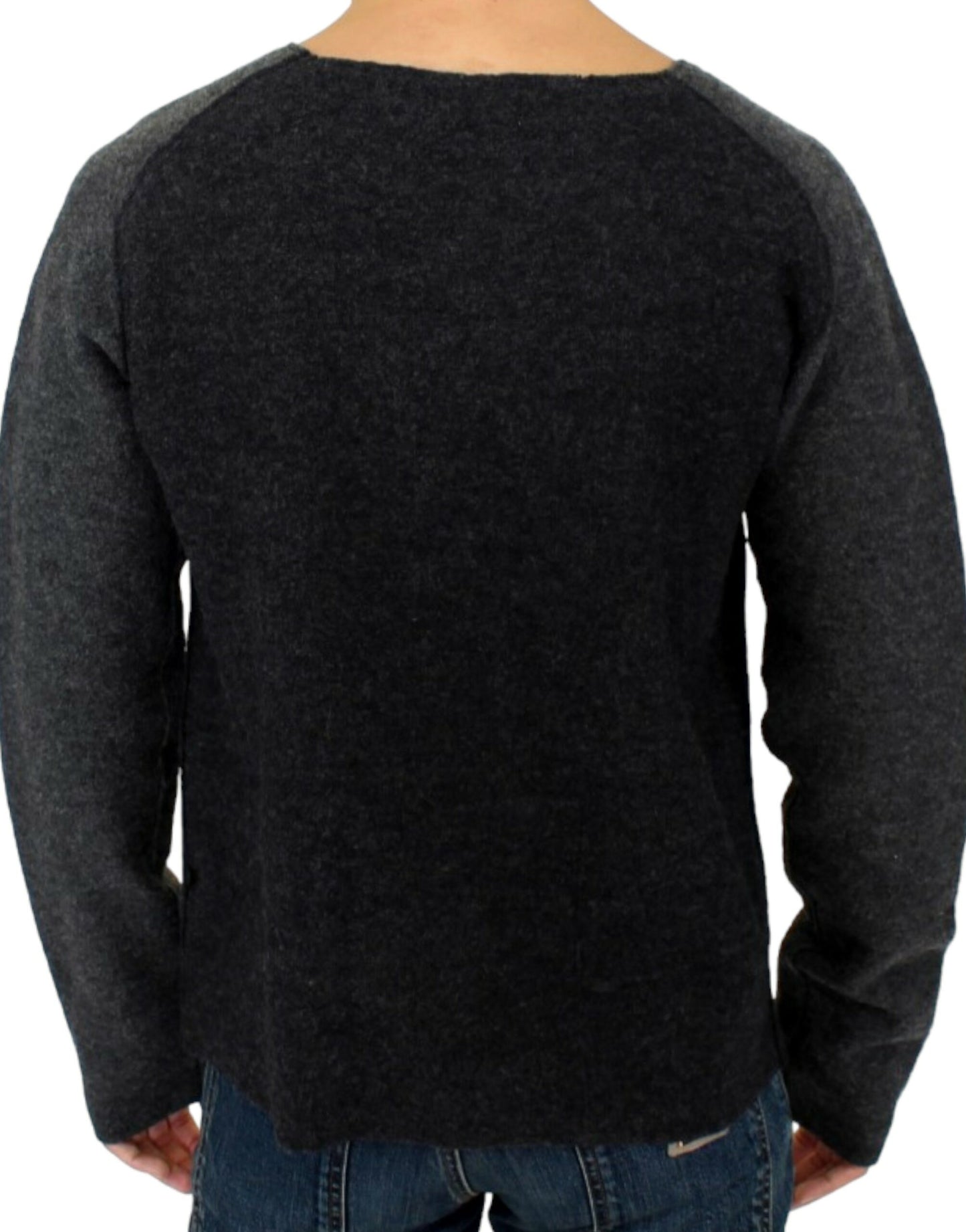 Costume National Gray wool crewneck sweater Costume National