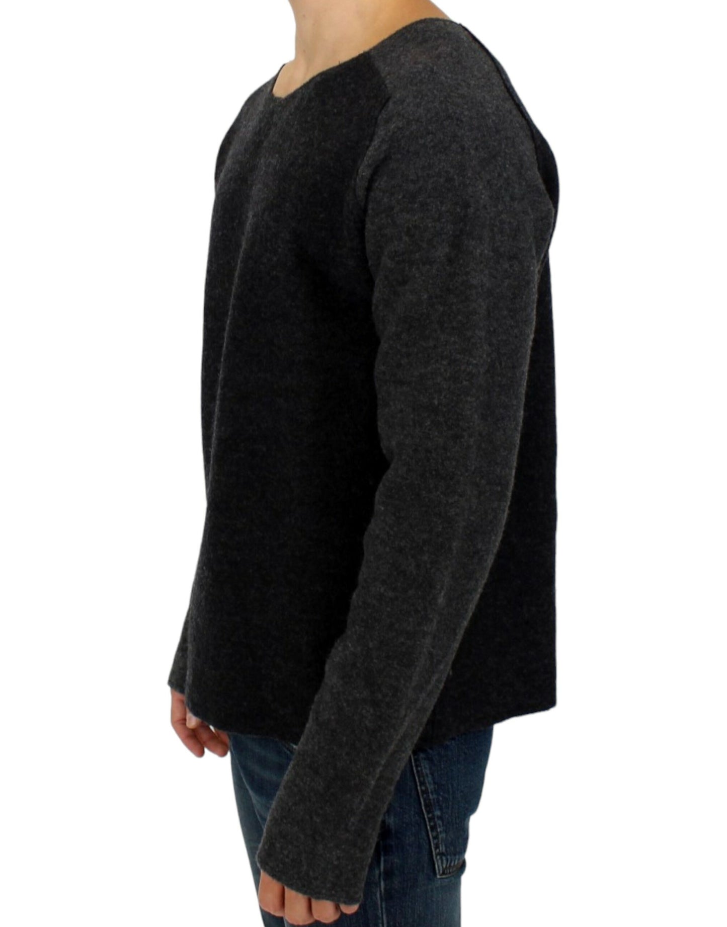 Costume National Gray wool crewneck sweater Costume National