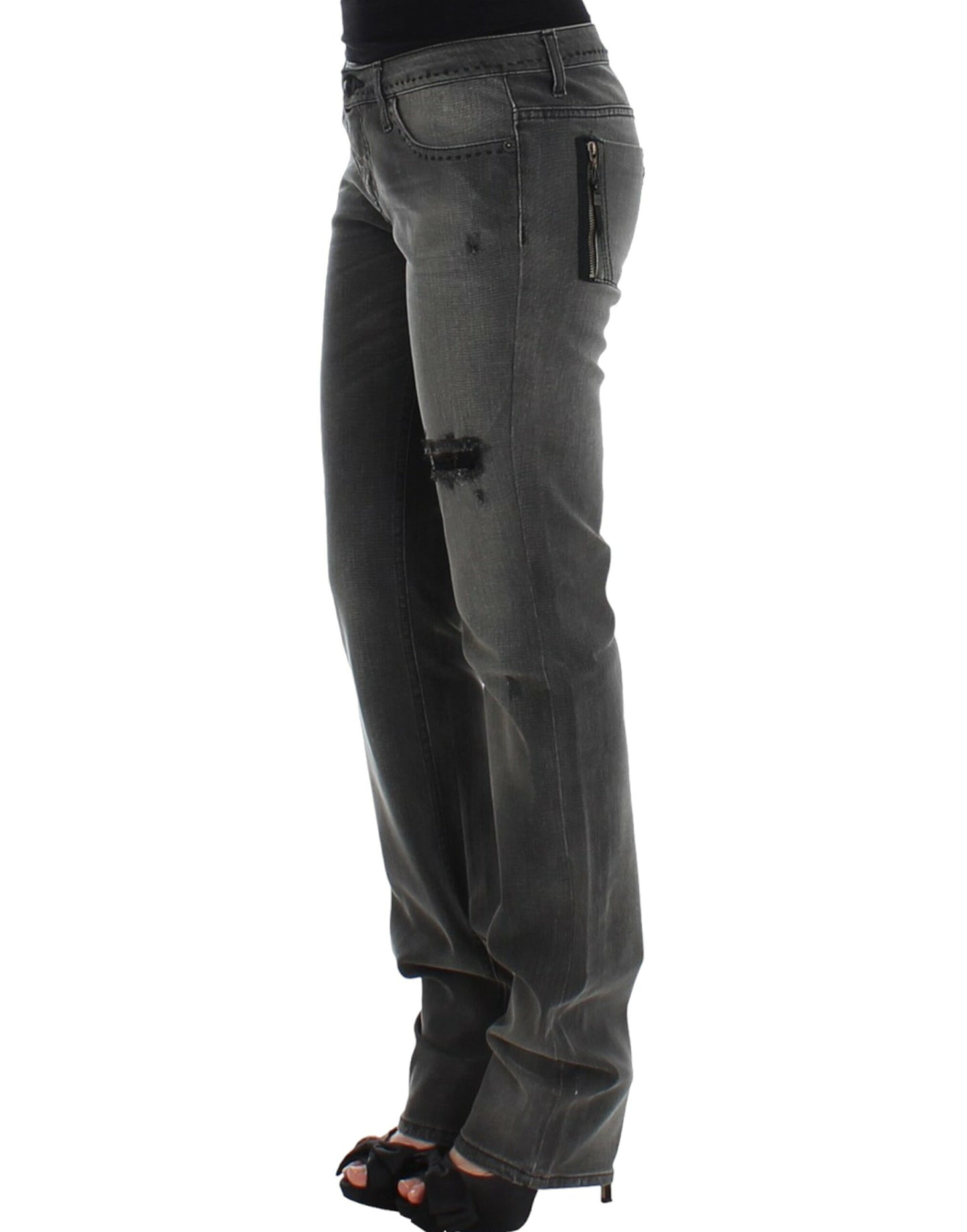 Costume National Gray straight leg jeans Costume National