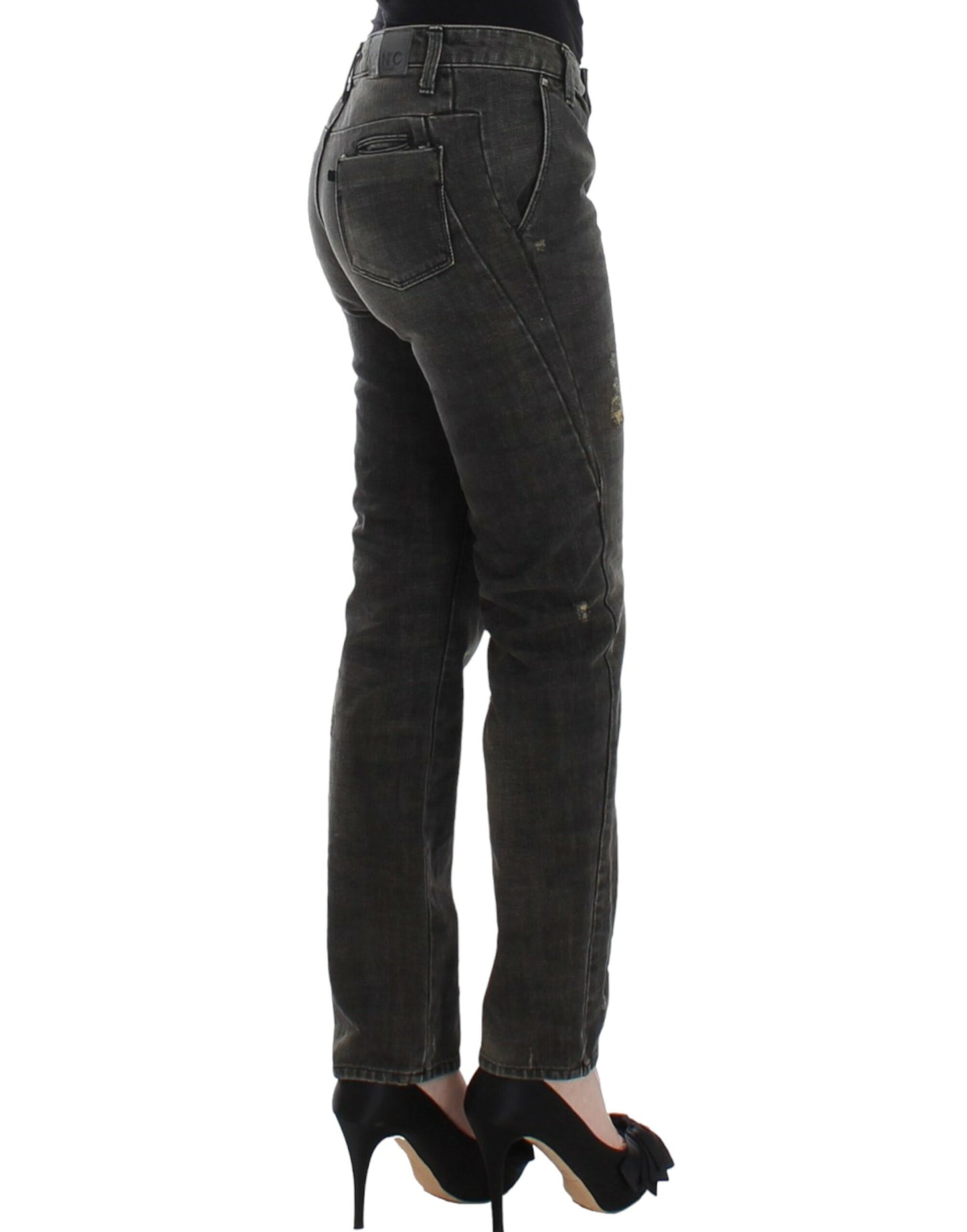Costume National Gray distressed jeans Costume National