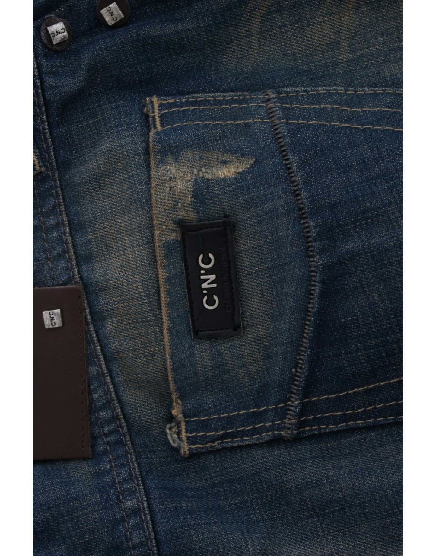 Costume National Blue straight leg jeans Costume National