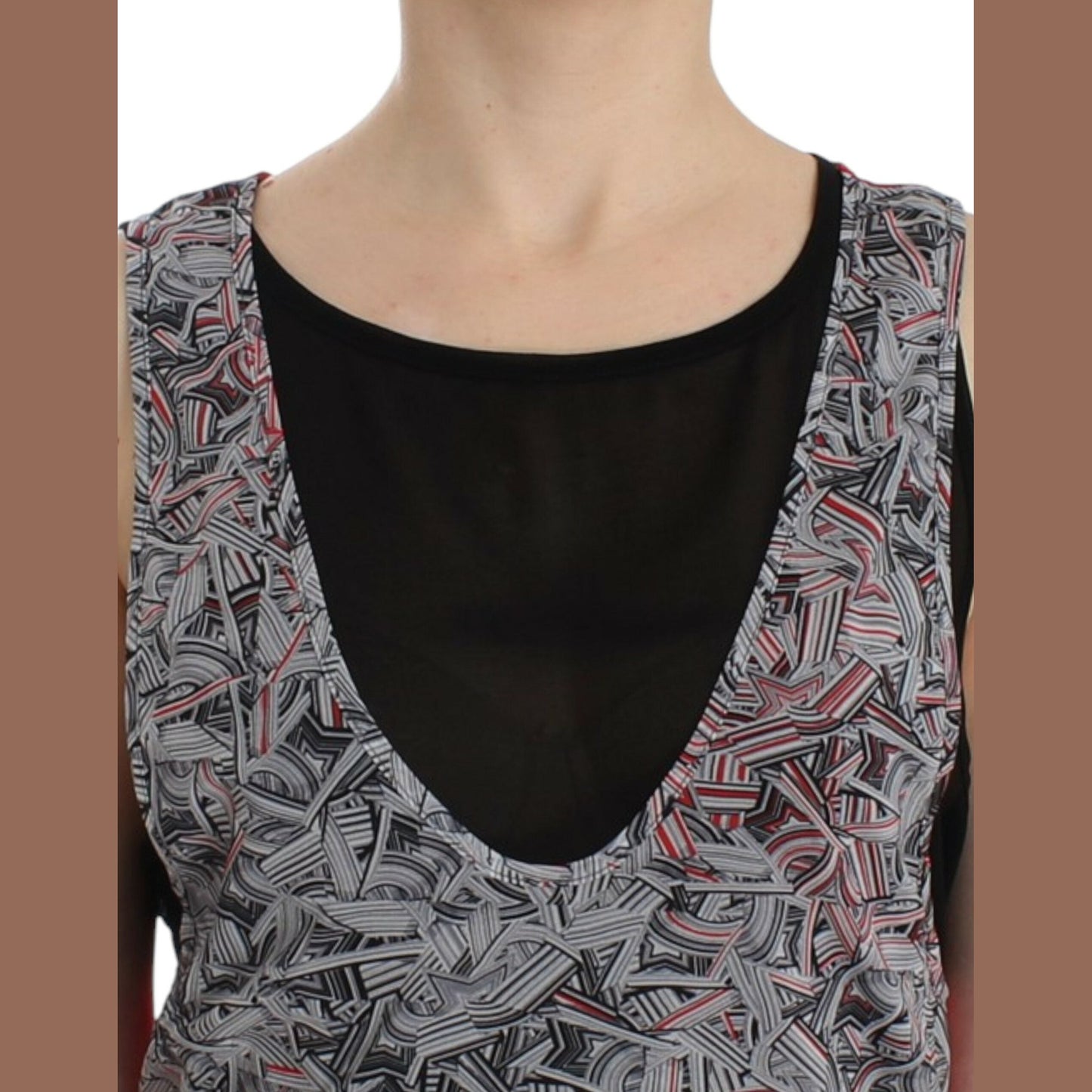 Costume National Black sleeveless top