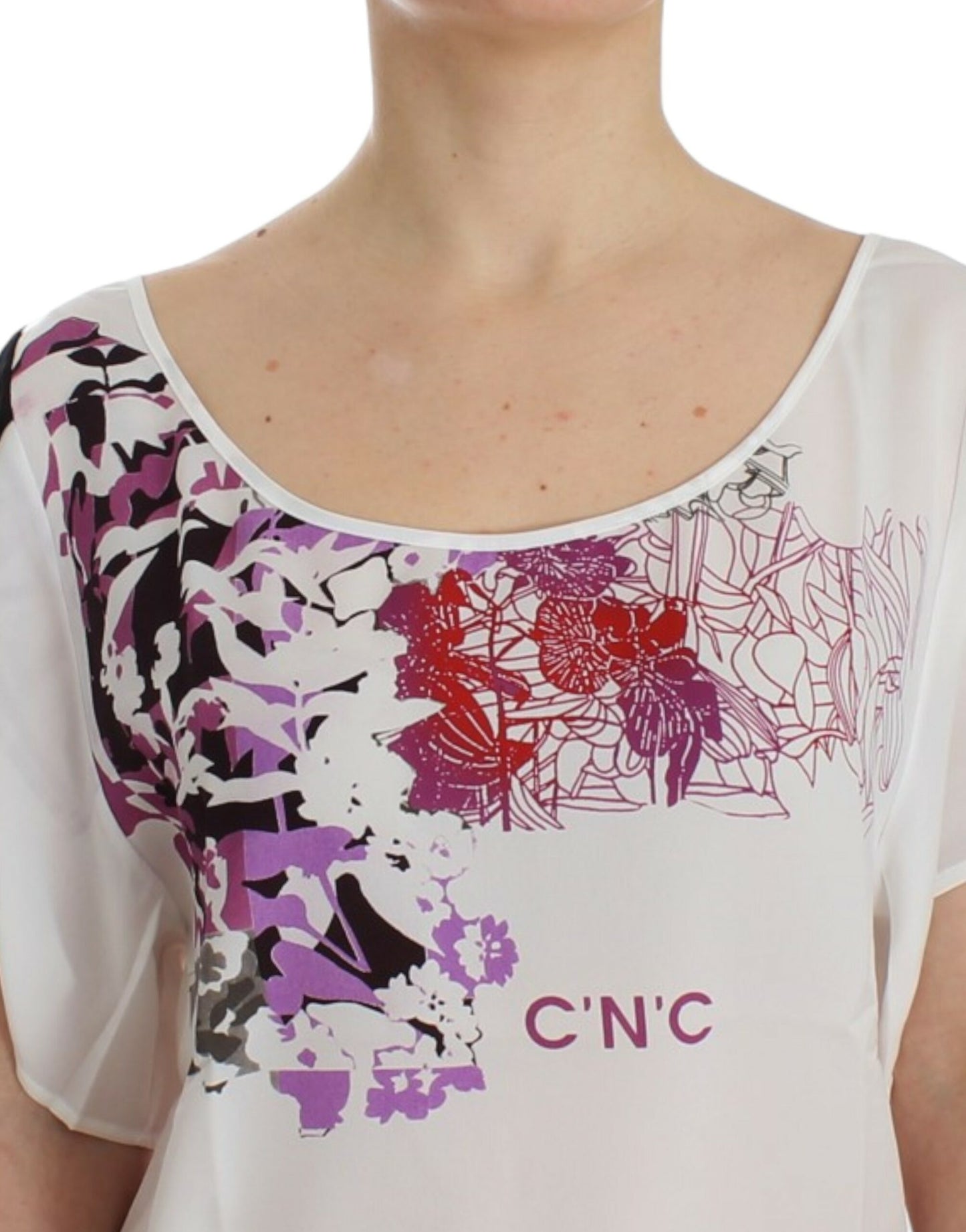 Costume National White motive print blouse Costume National