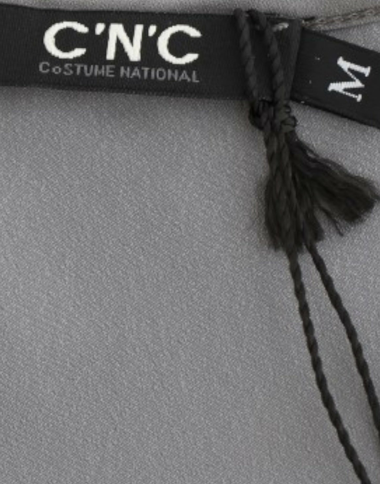 Costume National Gray V-neck long t-shirt Costume National