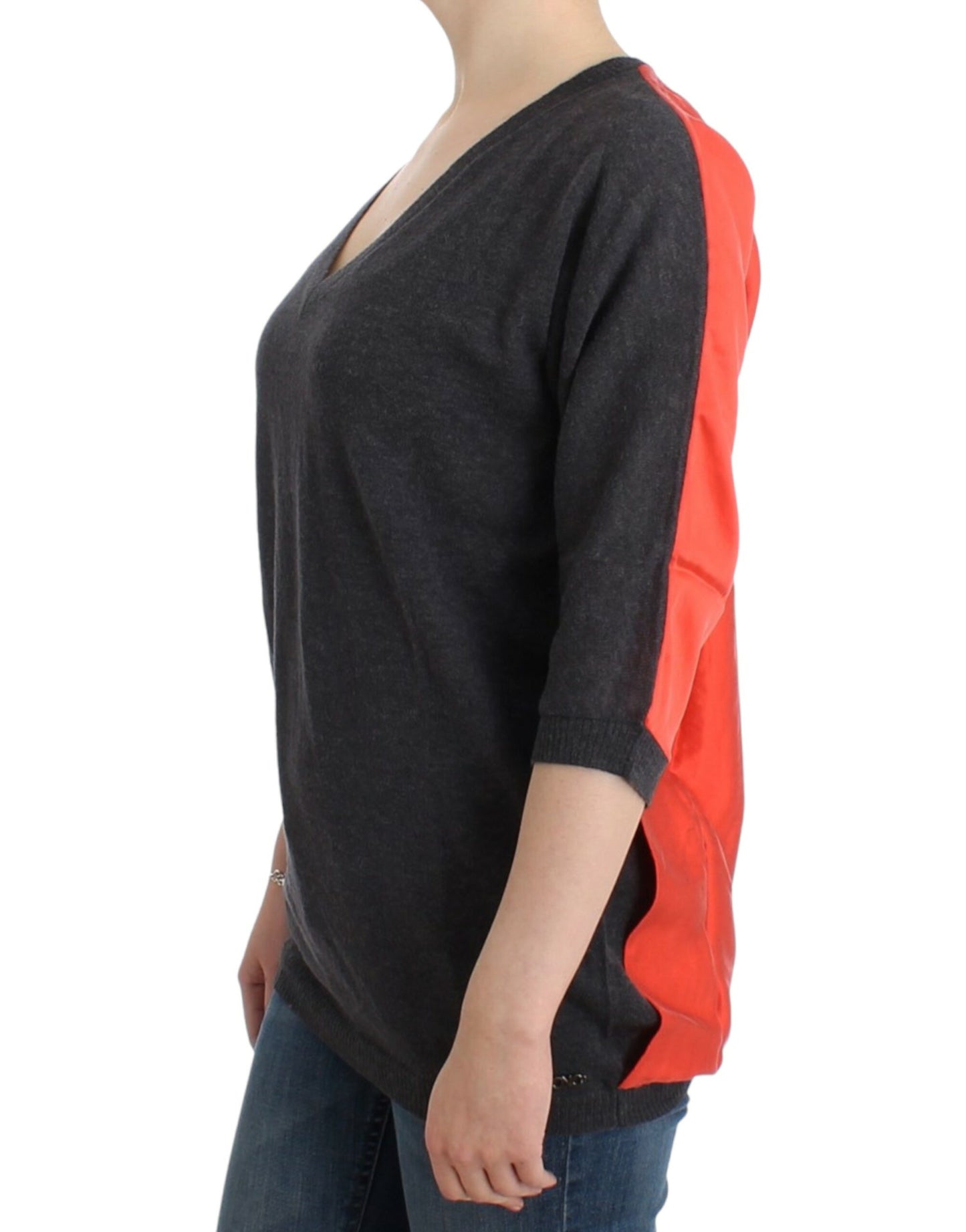 Costume National Gray short sleeved sweater Costume National