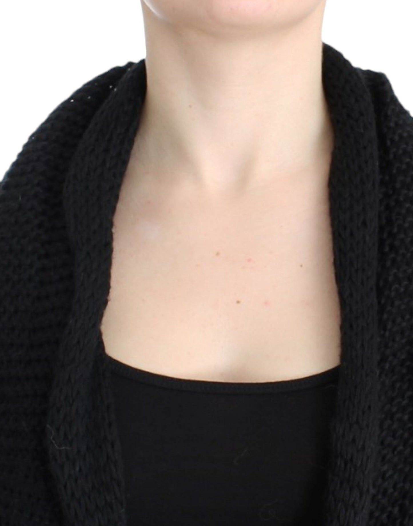 Costume National Black sleeveless knitted cardigan Costume National