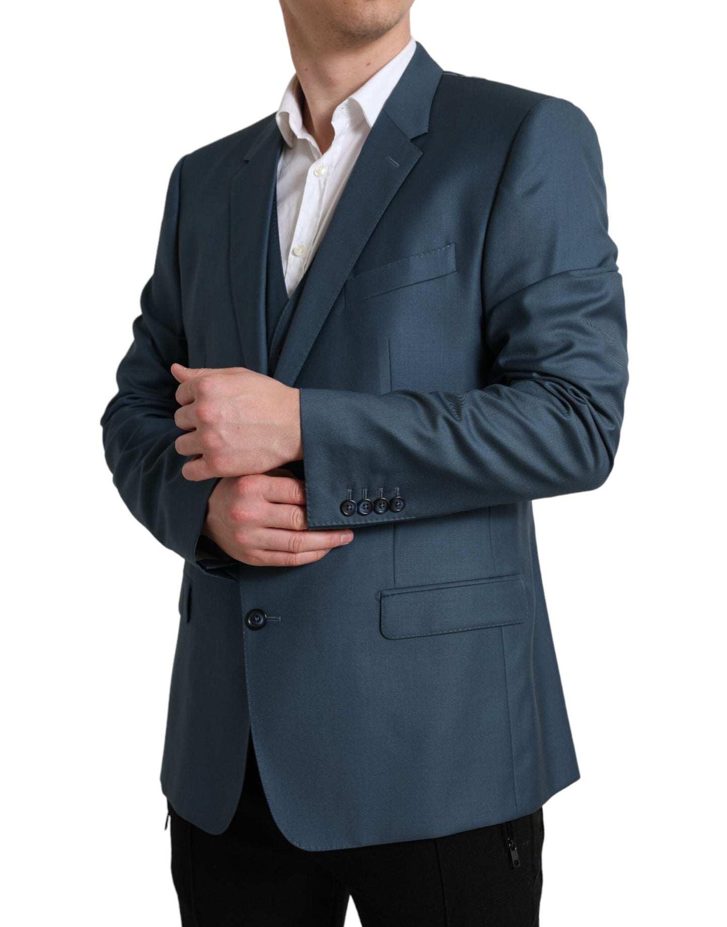 Dolce & Gabbana Green Single Breasted 2 Piece MARTINI Suit Dolce & Gabbana