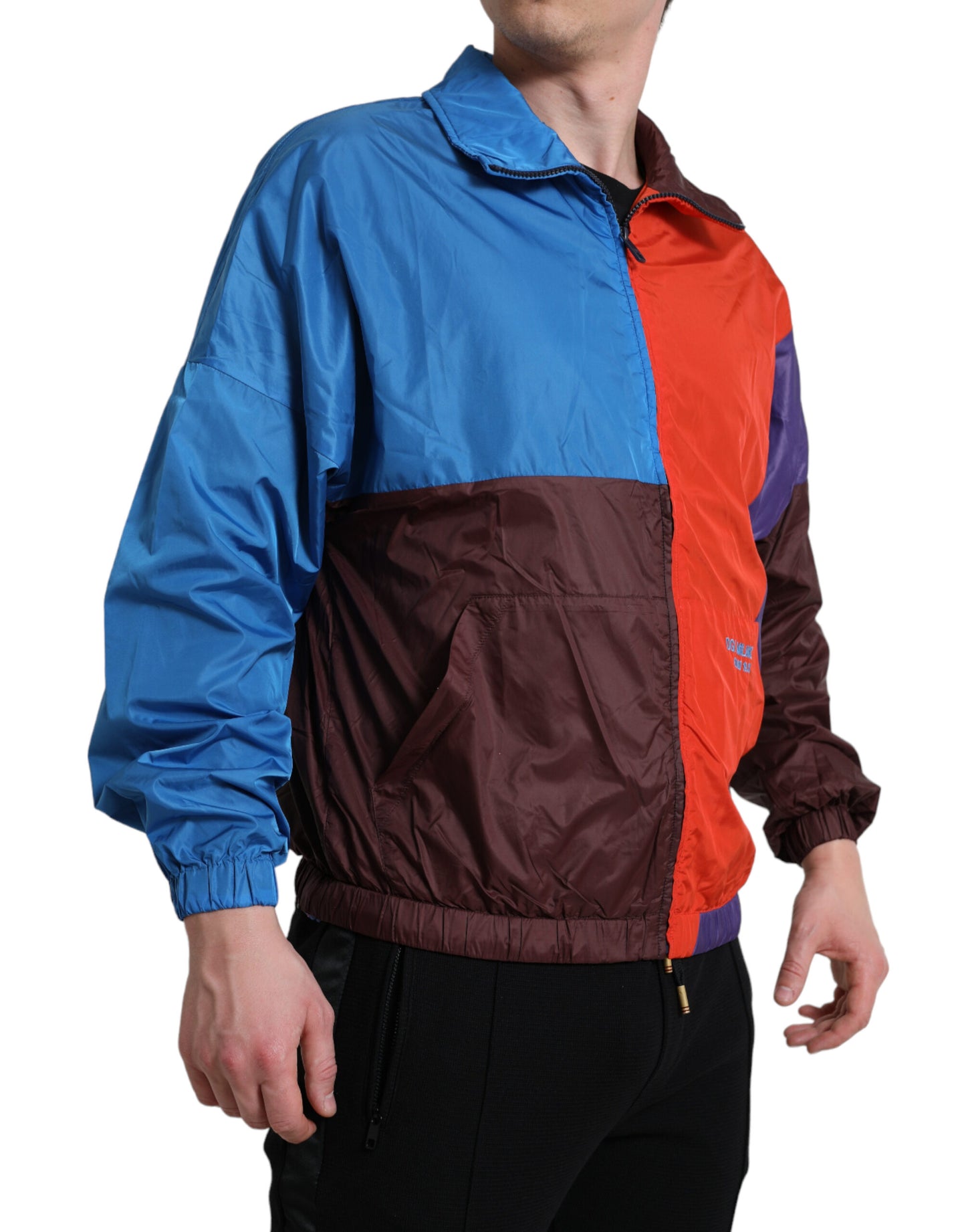 Dolce & Gabbana Multicolor Color Windbreaker Jacket Dolce & Gabbana
