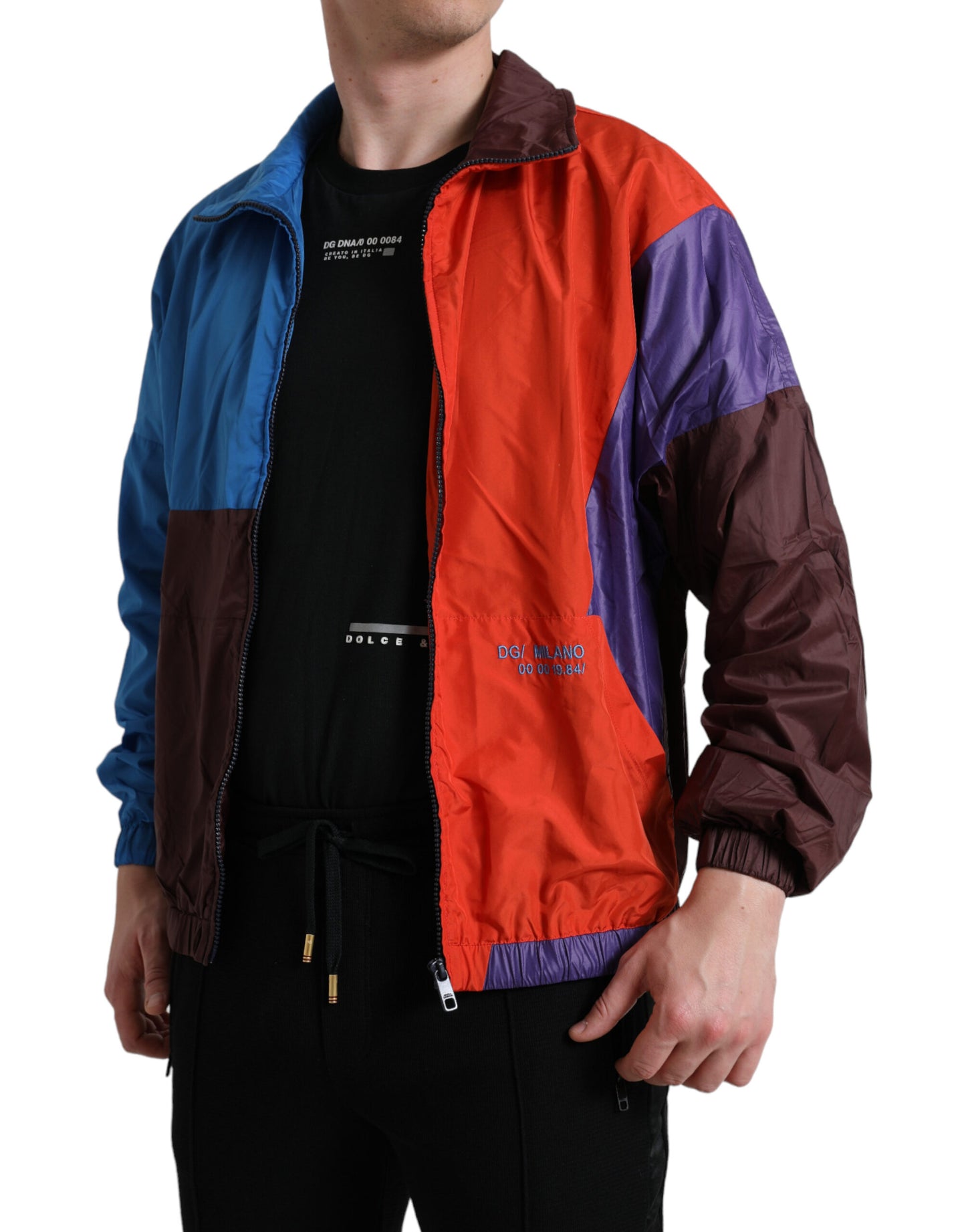 Dolce & Gabbana Multicolor Color Windbreaker Jacket Dolce & Gabbana