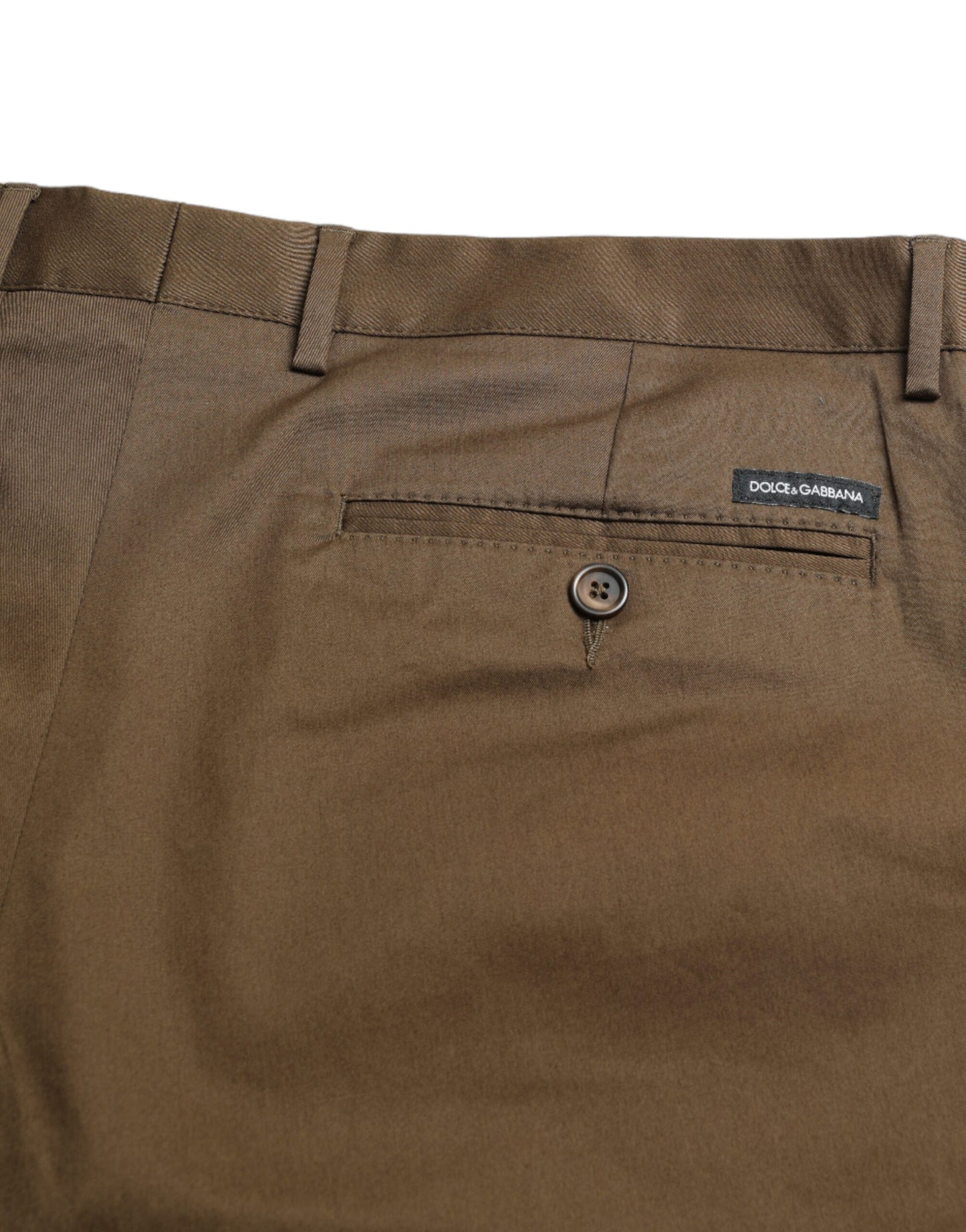 Dolce & Gabbana Brown Cotton Stretch Men Bermuda Shorts Dolce & Gabbana