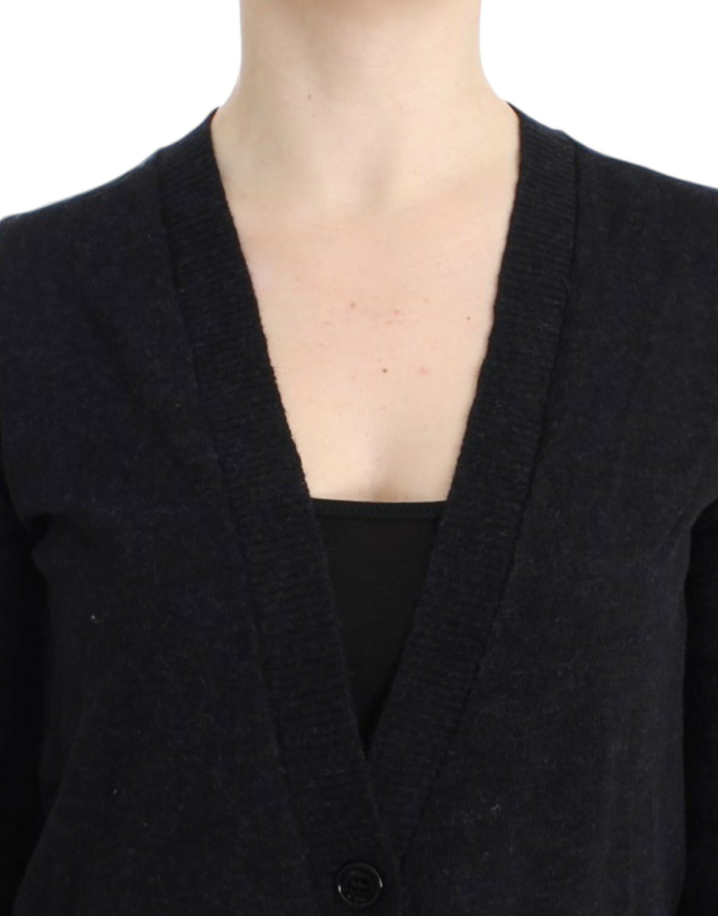 Costume National Gray wool alpaca cardigan Costume National