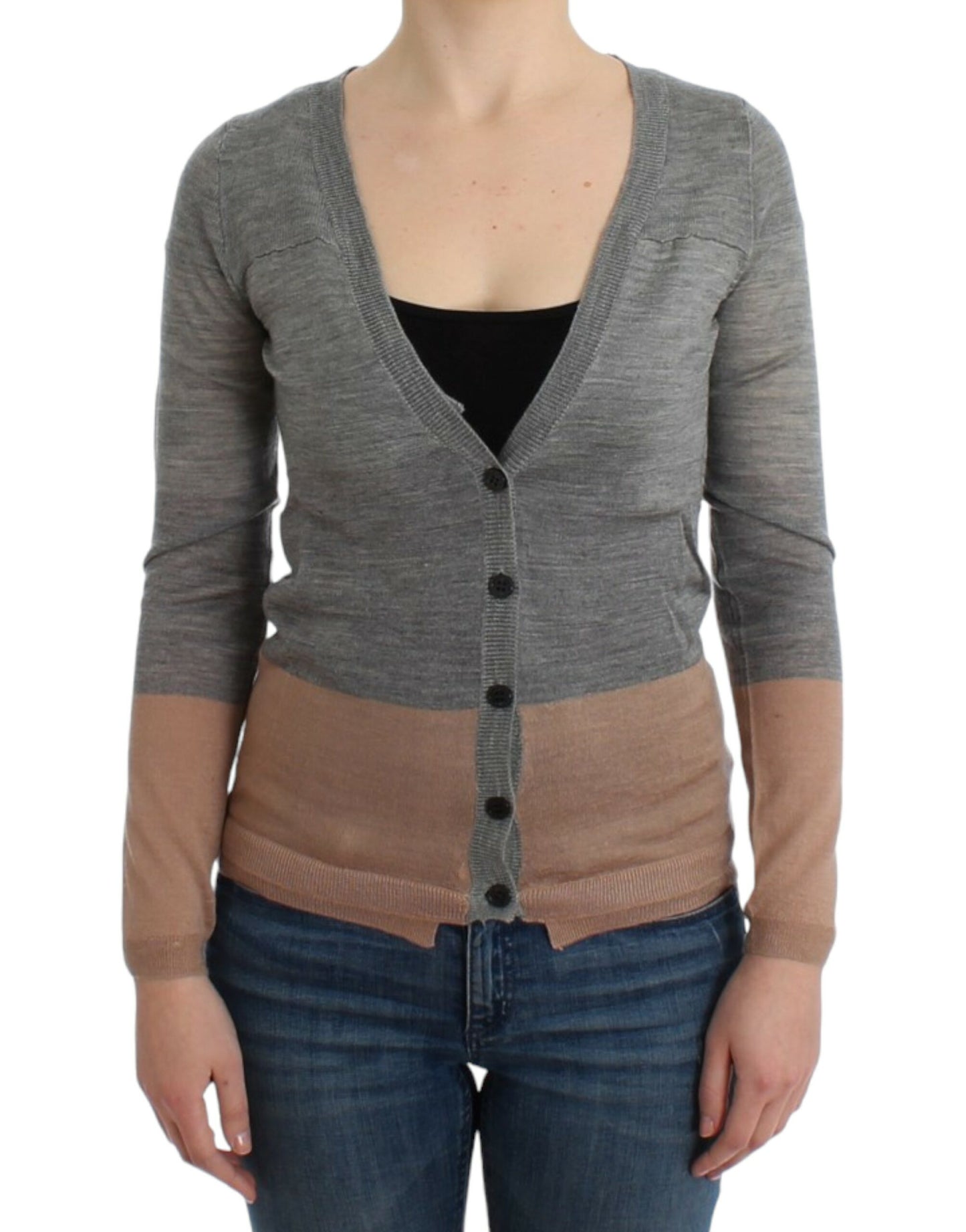 Costume National Gray lightweight cardigan Costume National