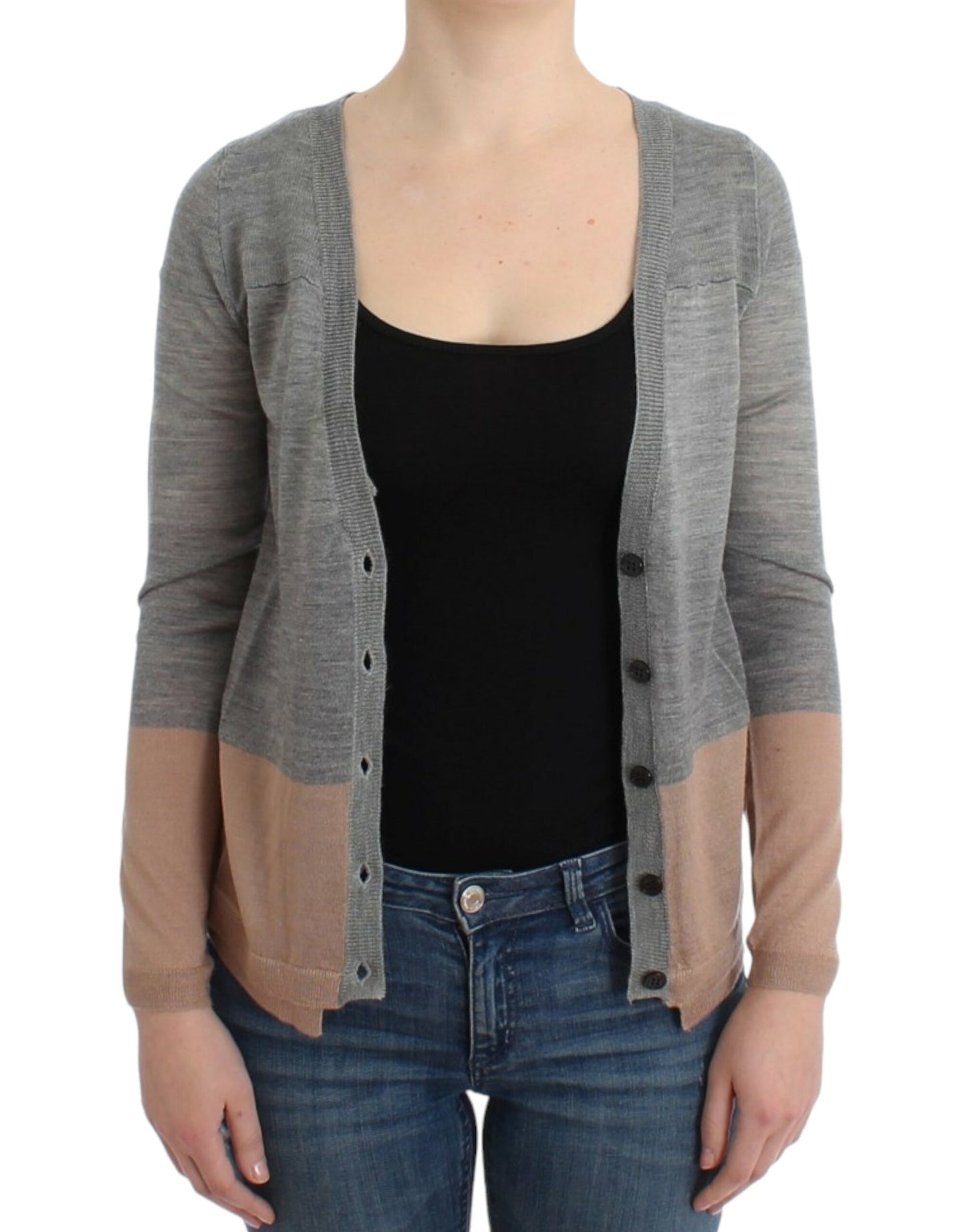Costume National Gray lightweight cardigan Costume National