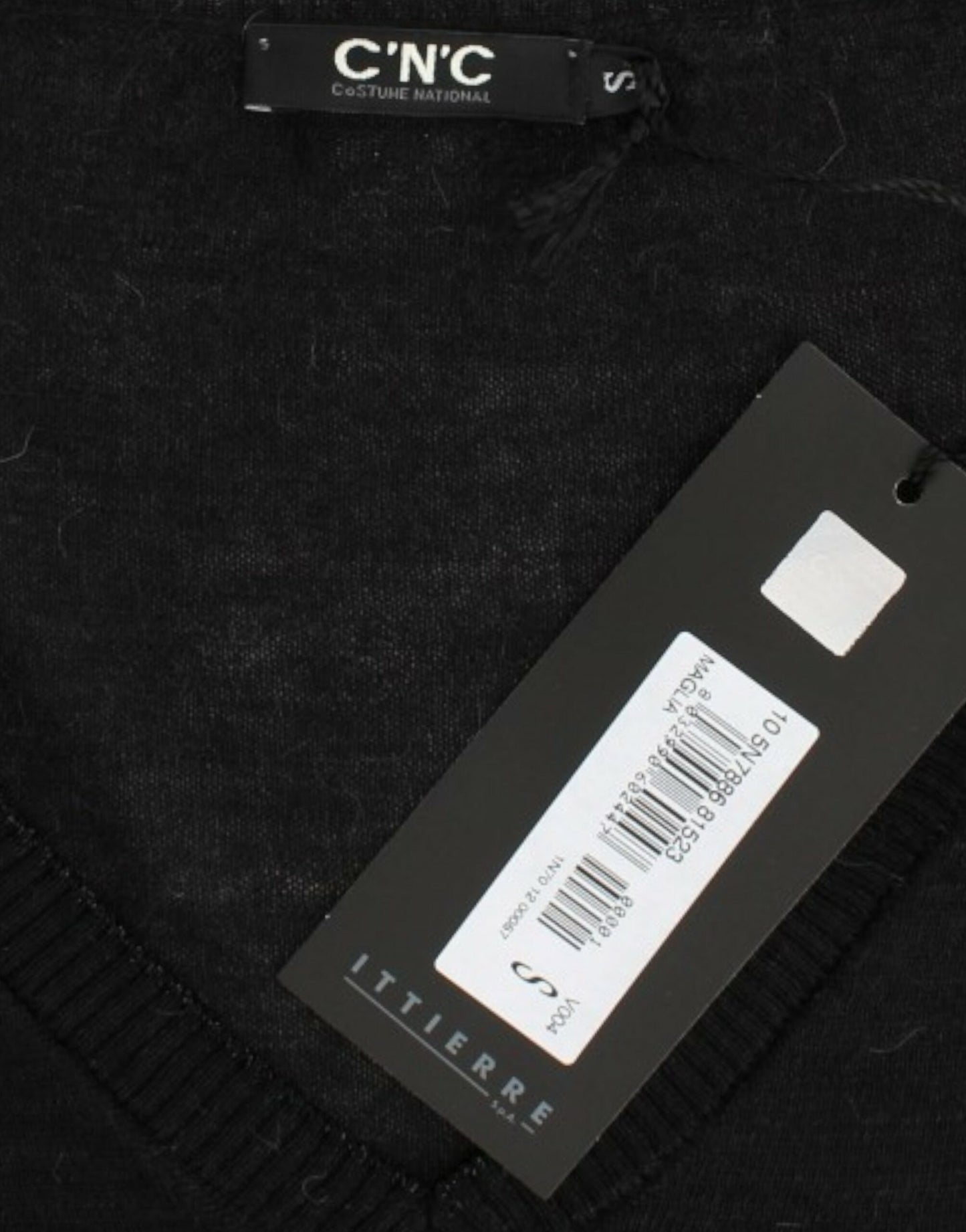 Costume National Black V-neck lightweight sweater Costume National