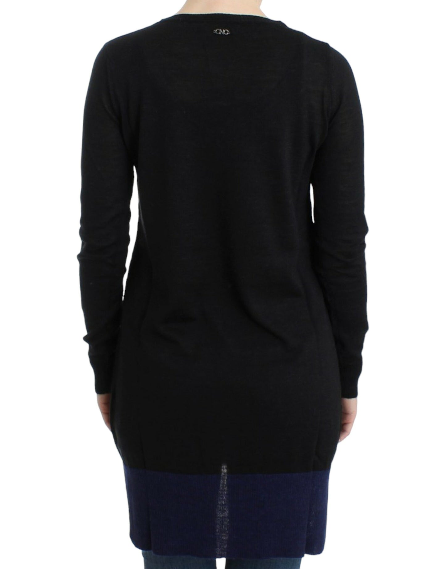 Costume National Black V-neck lightweight sweater Costume National