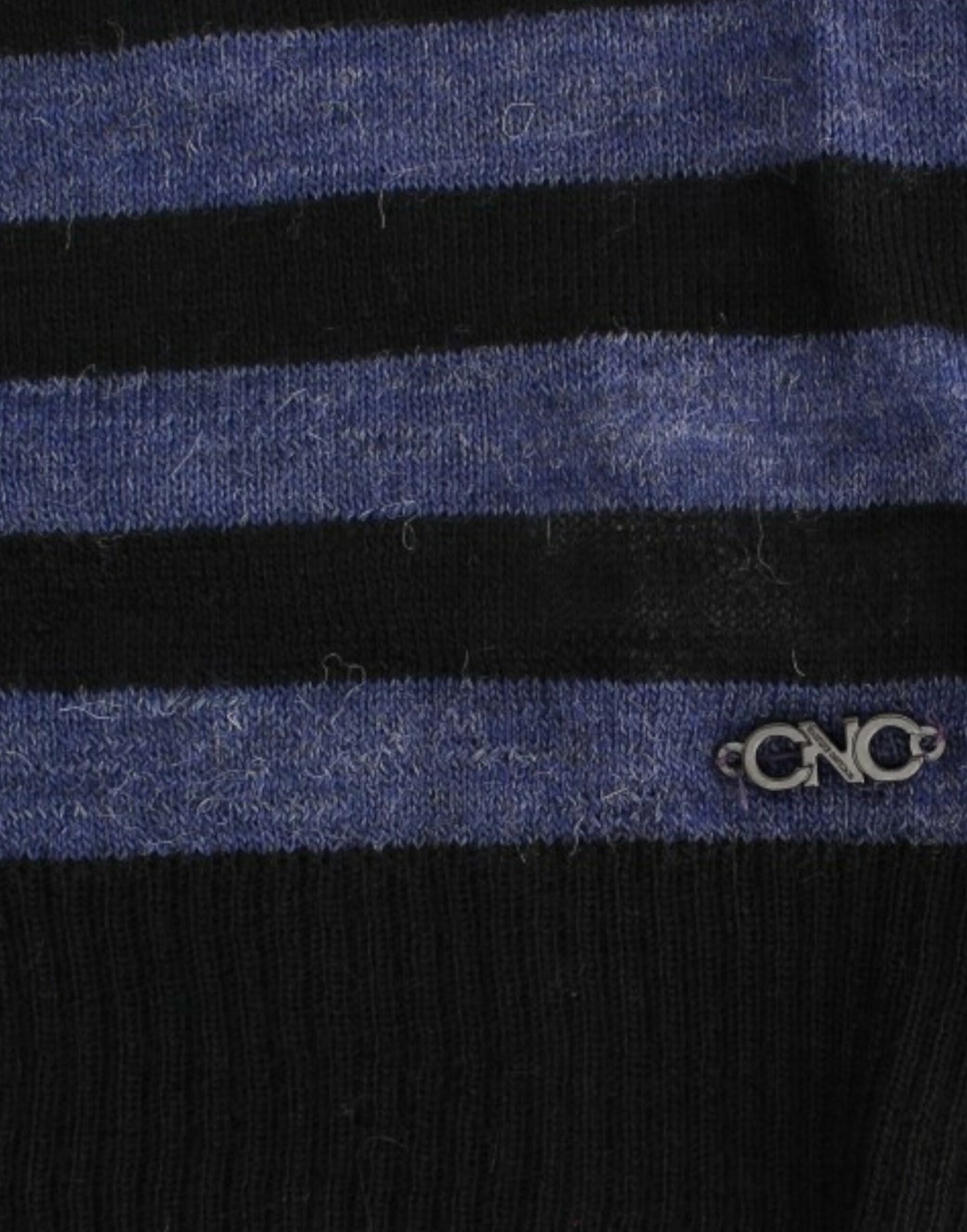 Costume National Black striped V-neck sweater Costume National