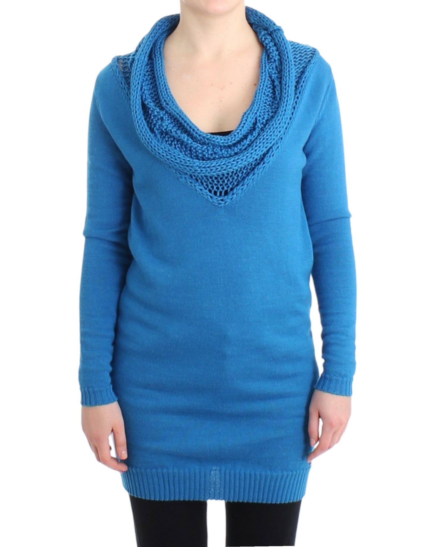 Costume National Blue scoopneck sweater Costume National