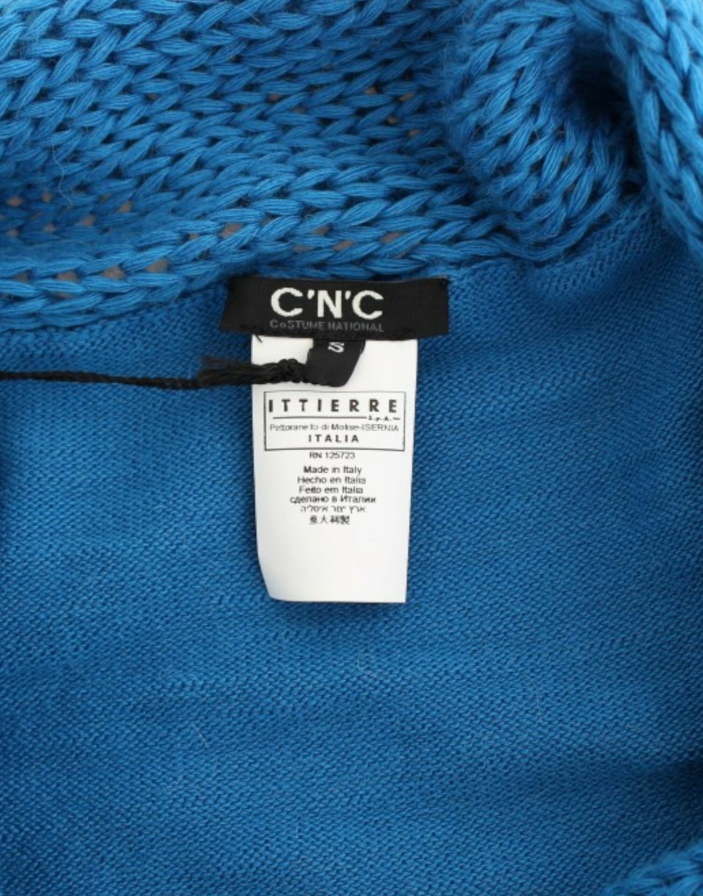Costume National Blue scoopneck sweater Costume National