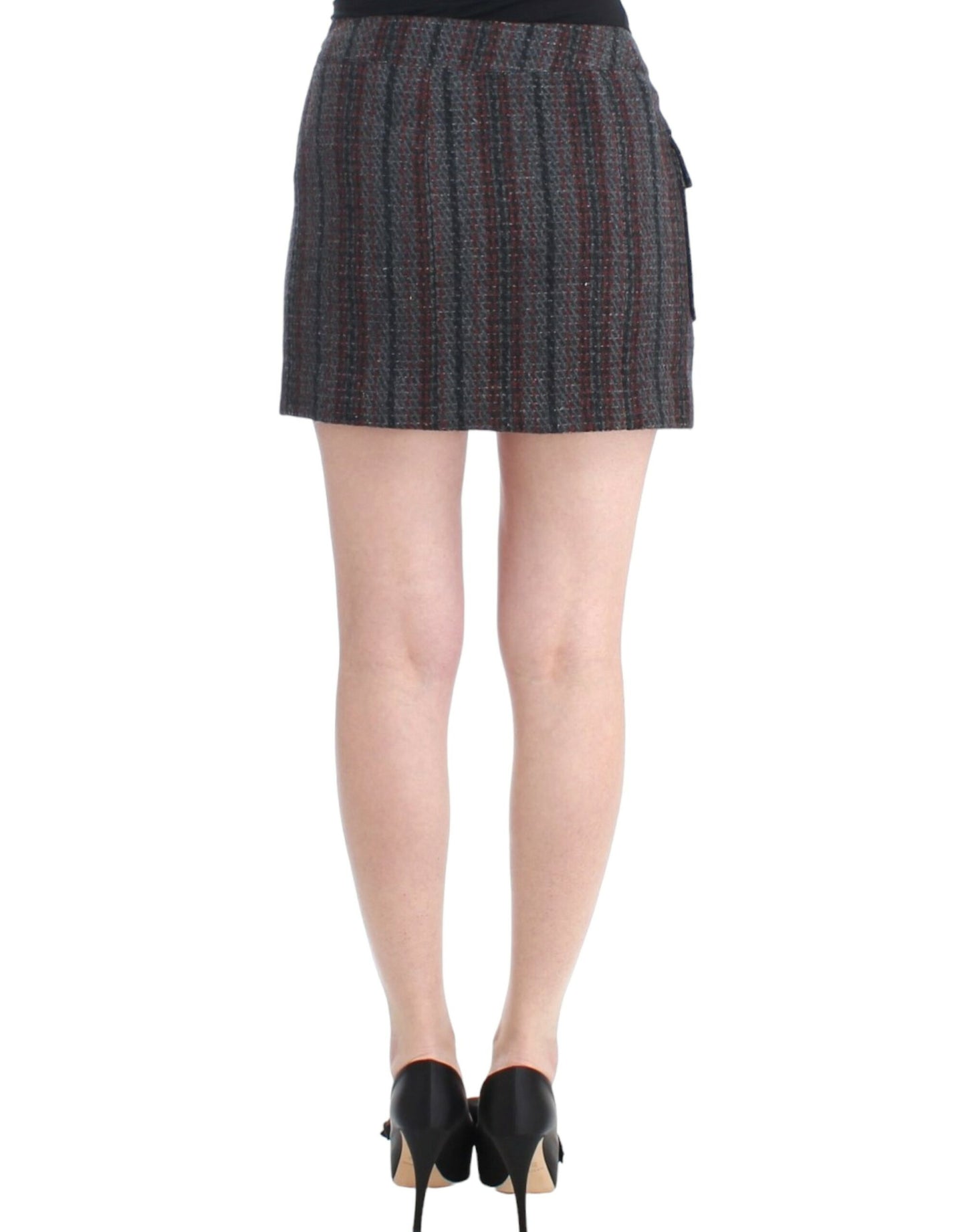 Costume National Gray wool mini skirt Costume National