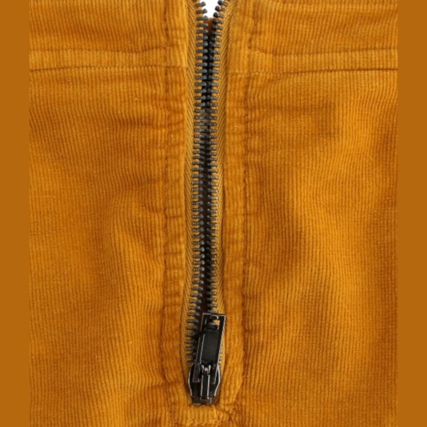 Costume National Yellow corduroy mini skirt