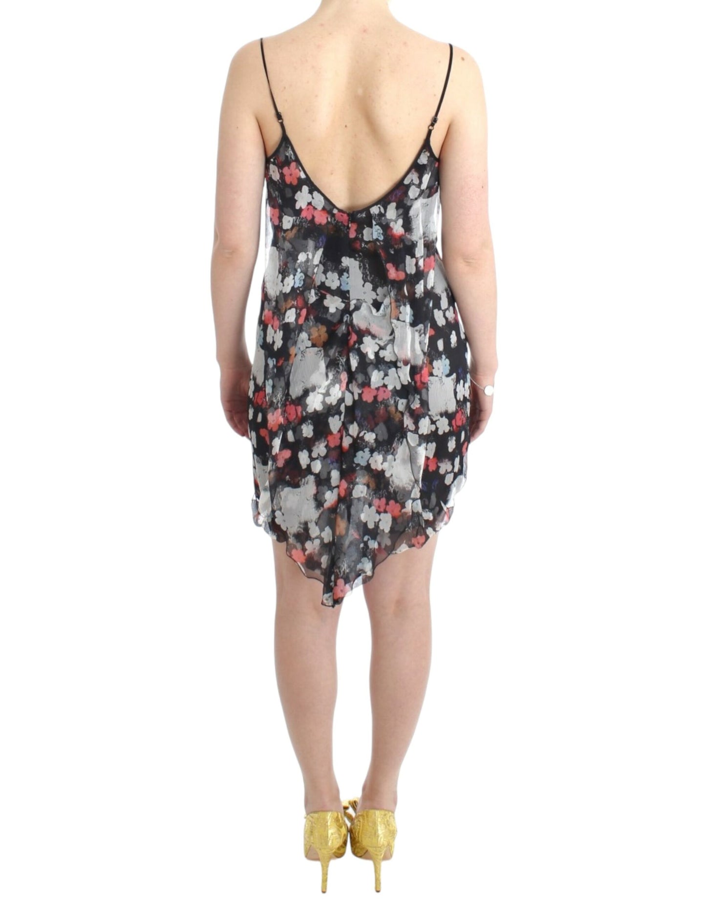 Costume National Floral silk mini dress Costume National