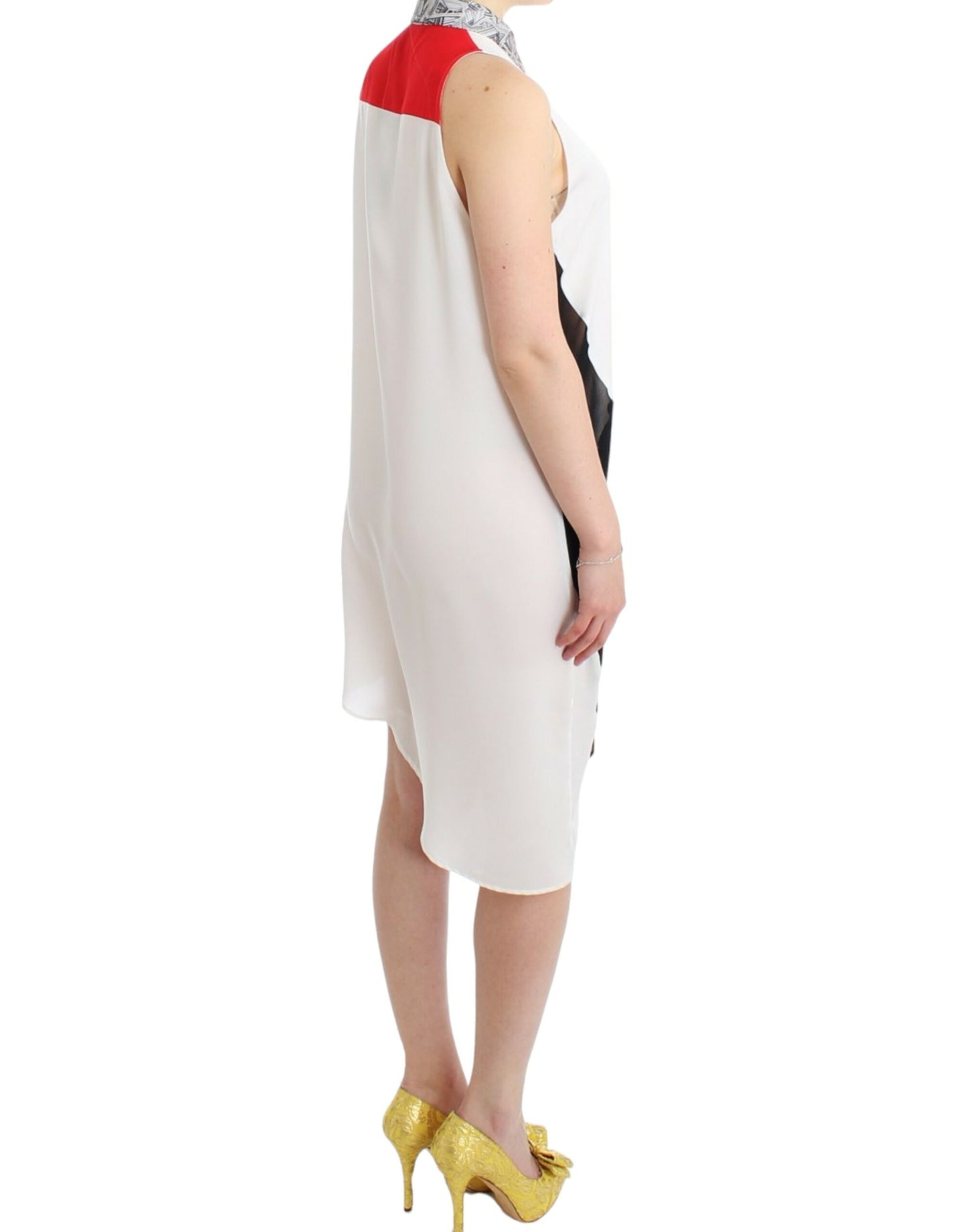 Costume National White shirt assymetric hem dress Costume National