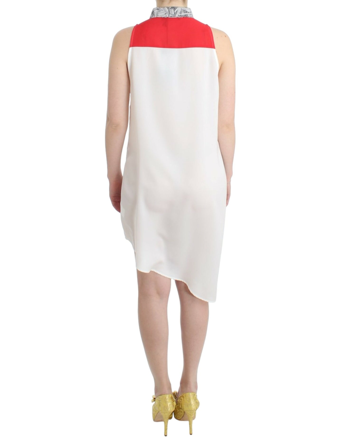Costume National White shirt assymetric hem dress Costume National