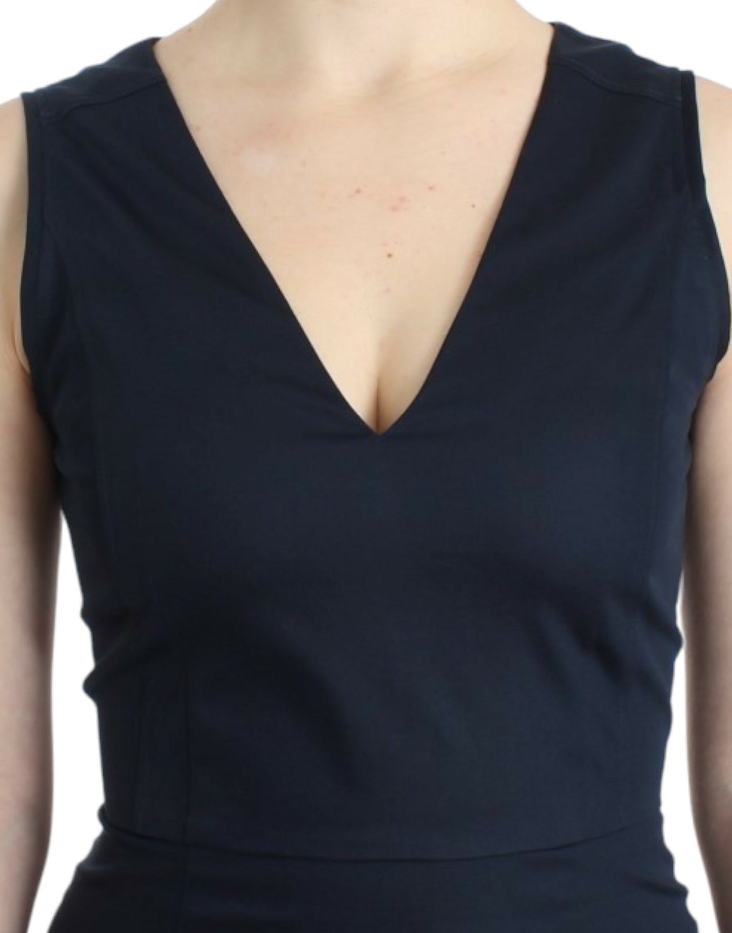 Costume National Blue pencil cotton dress Costume National