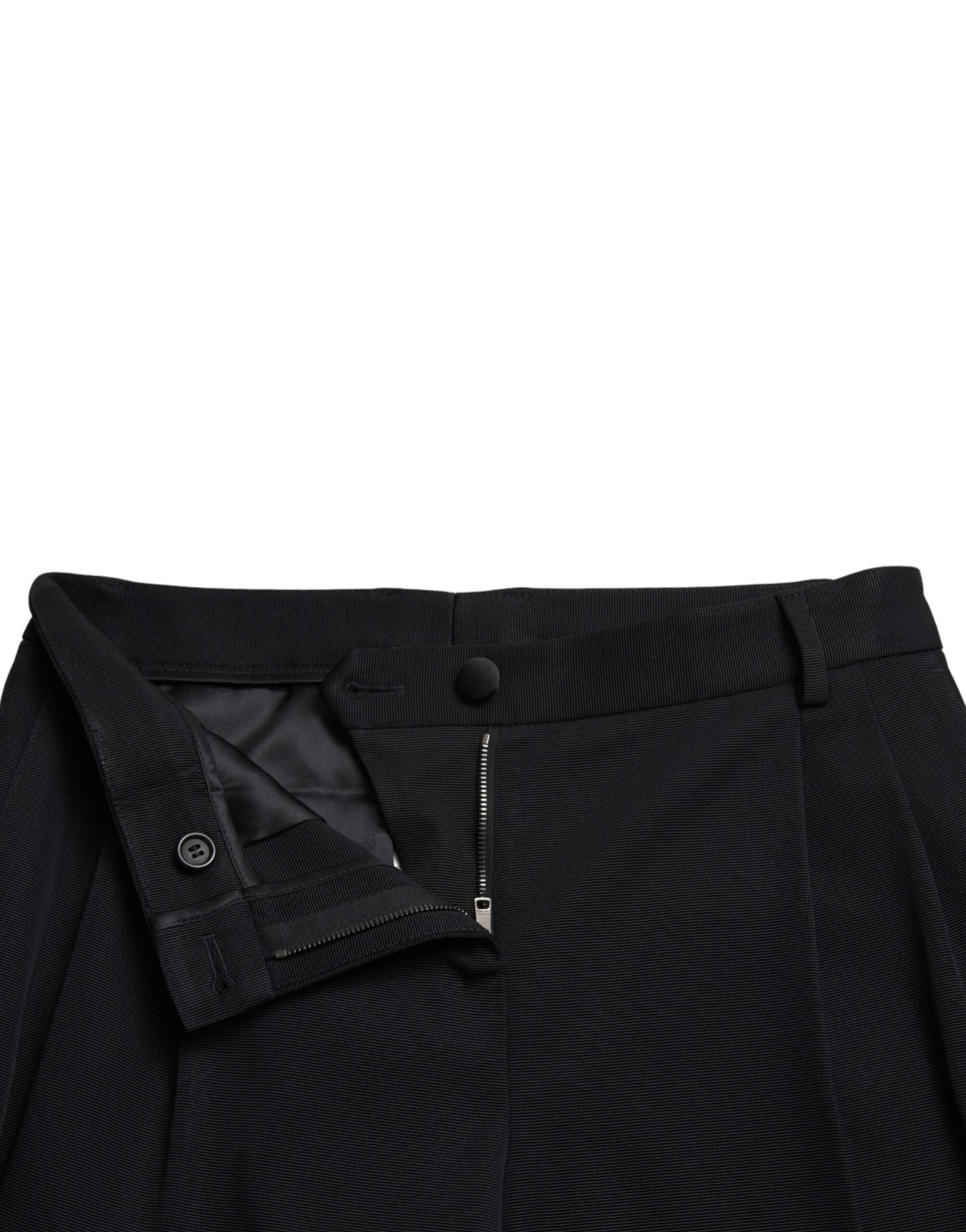 Dolce & Gabbana Black Mid Waist Skinny Cropped Pants Dolce & Gabbana