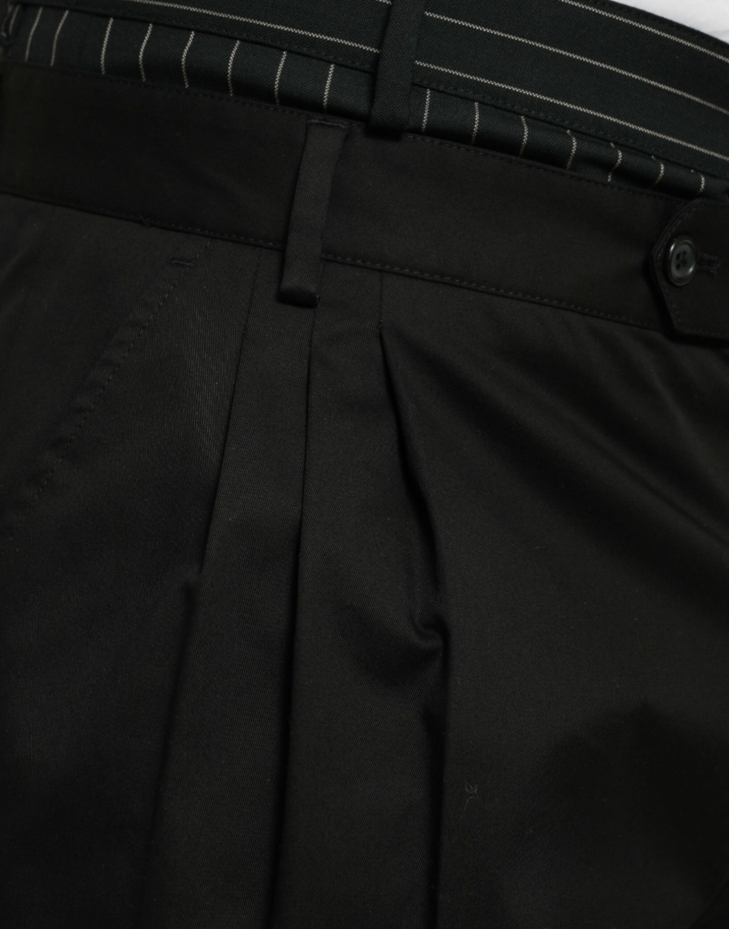 Dolce & Gabbana Black Cotton Stretch Cargo Bermuda Shorts Dolce & Gabbana