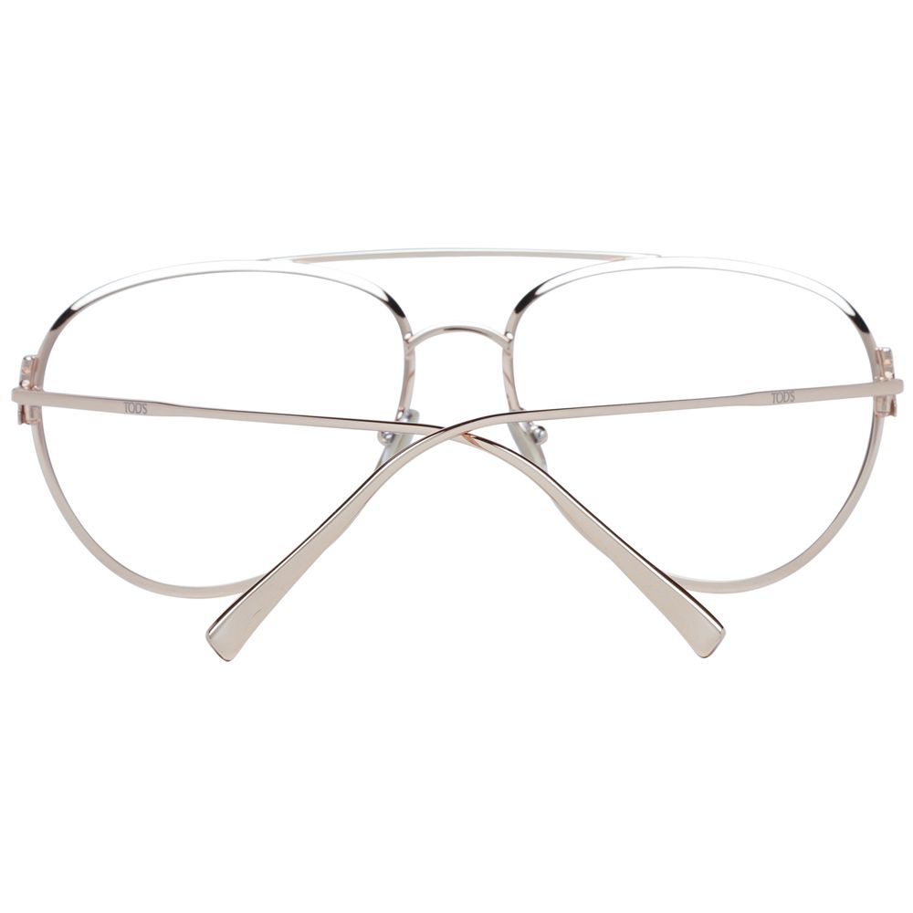 Tod's Gold Metal Glasses Frames