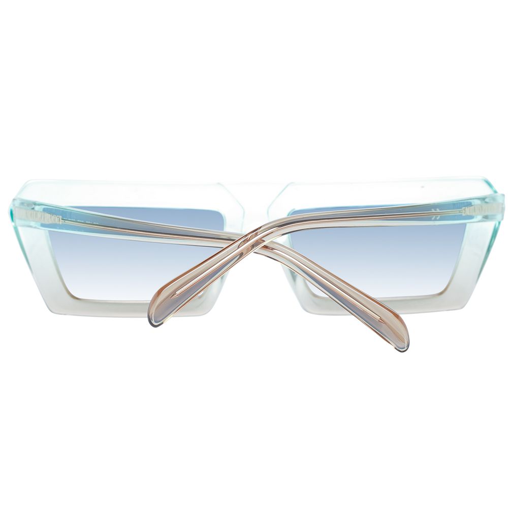 Emilio Pucci Turquoise Plastic Sunglasses