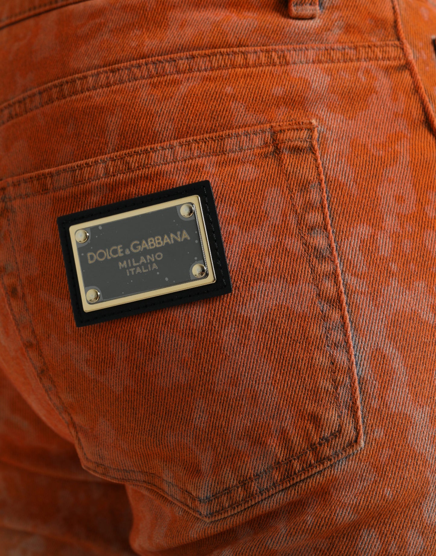 Dolce & Gabbana Multicolor Ombre Cotton Slim Fit Denim Jeans Dolce & Gabbana